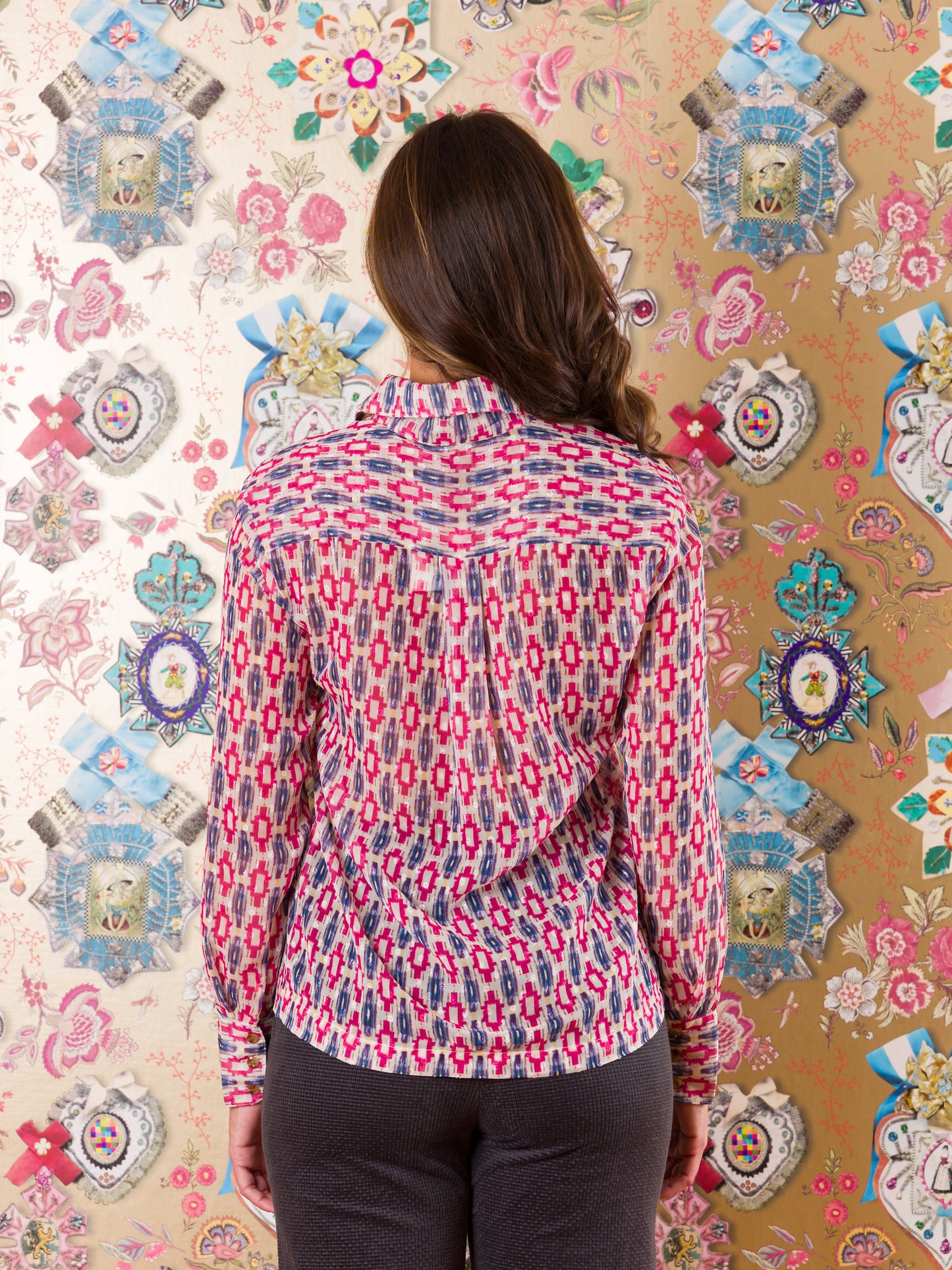 Camicia classica Bukoba in crepe