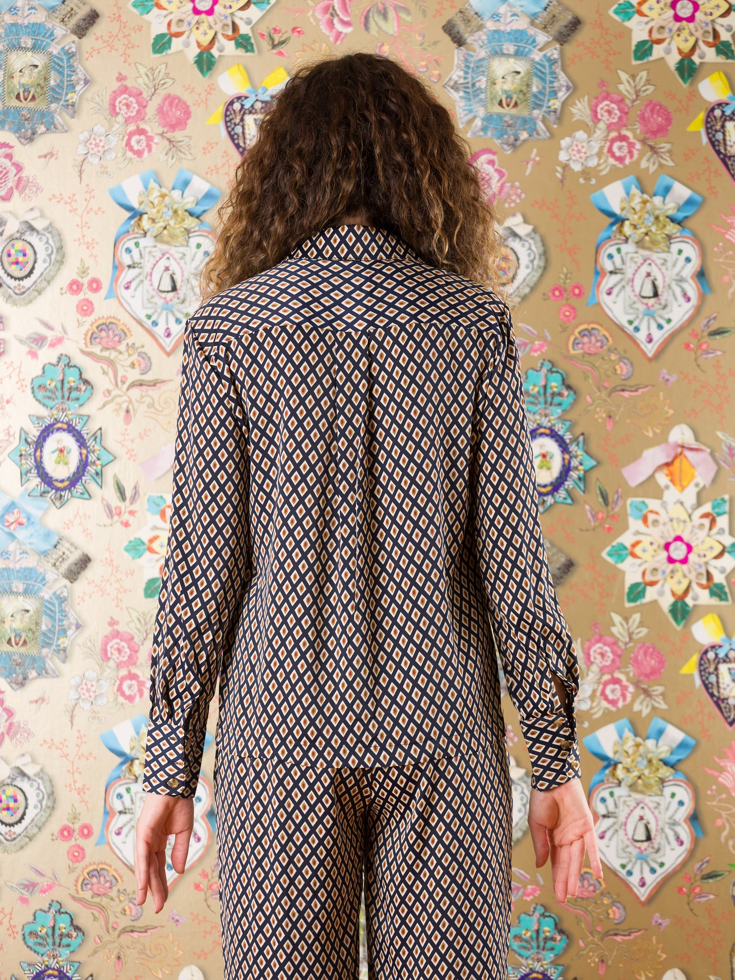 Camicia classica Bukoba in crepe