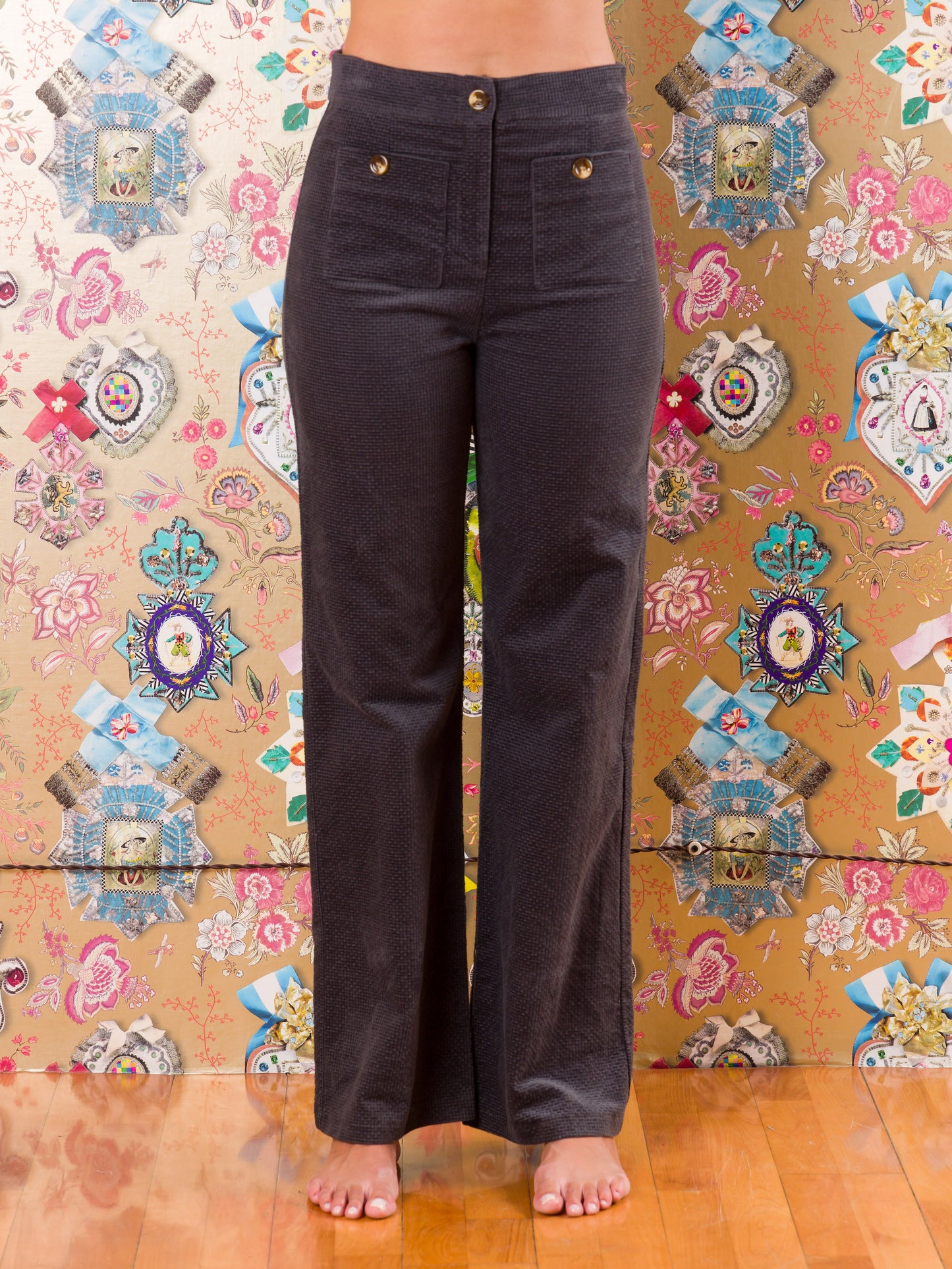 Pantaloni Butha-buthe in velluto
