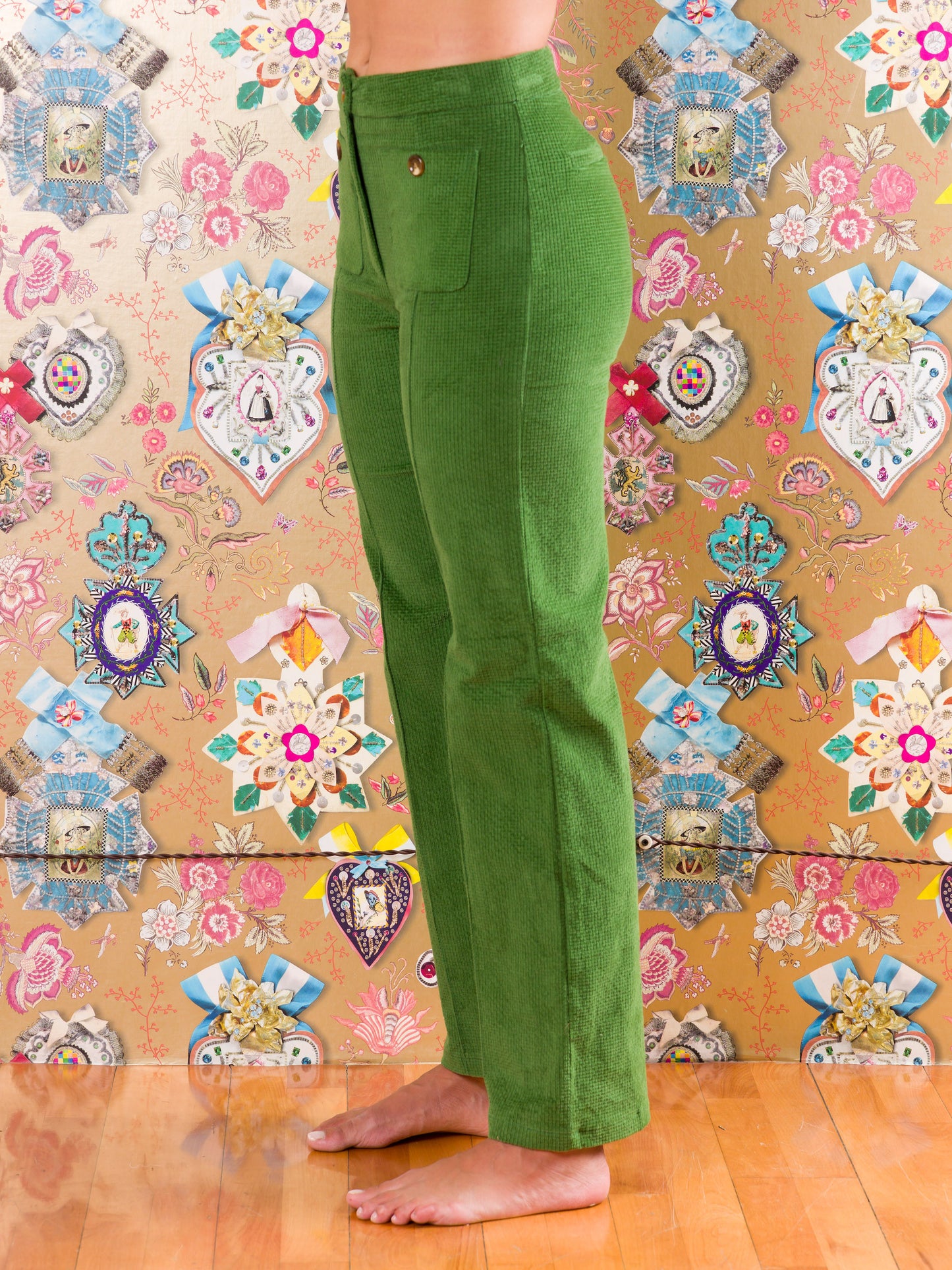 Pantaloni Butha-buthe in velluto