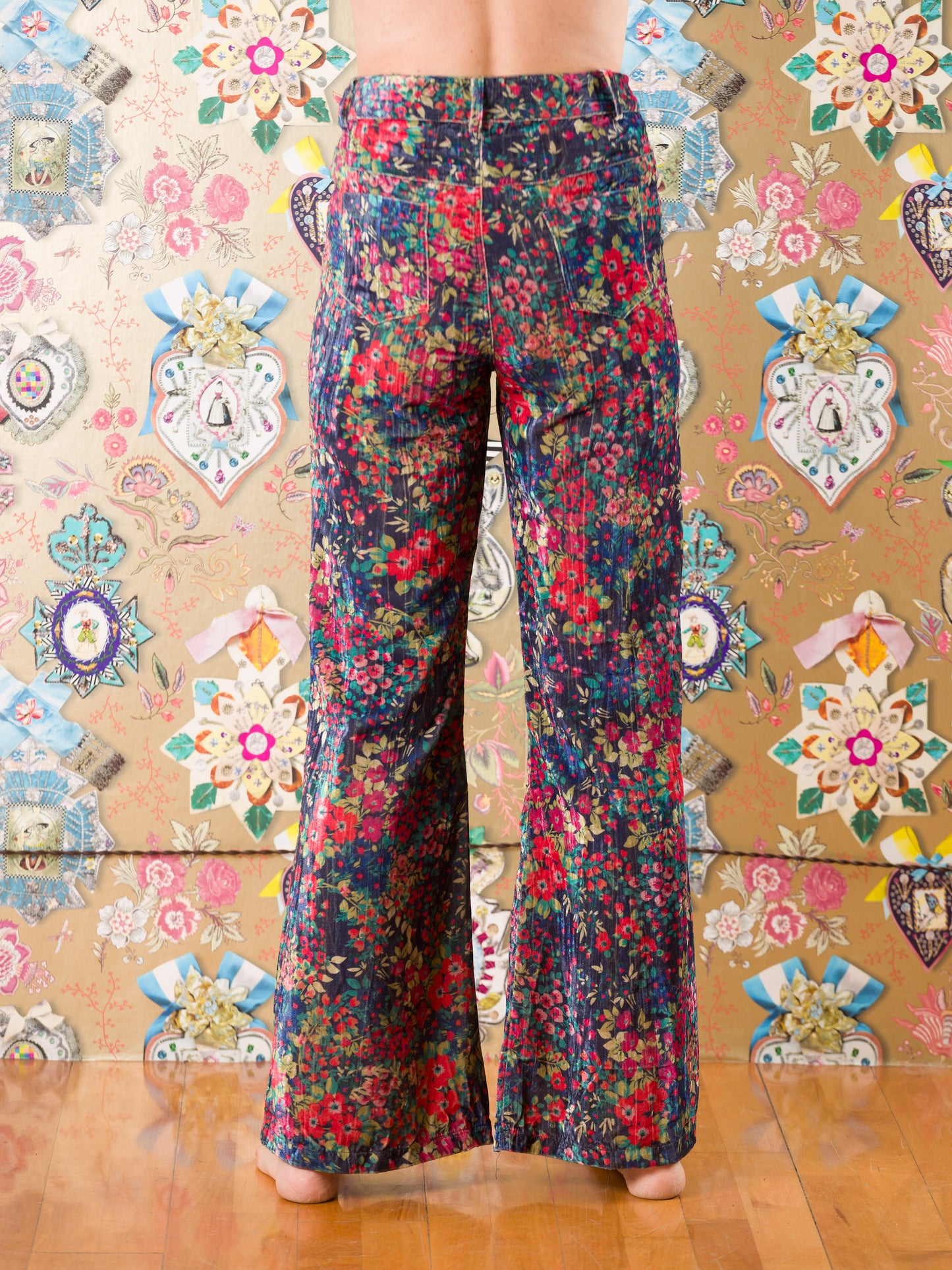 Pantaloni Cape St Francis in velluto fantasia