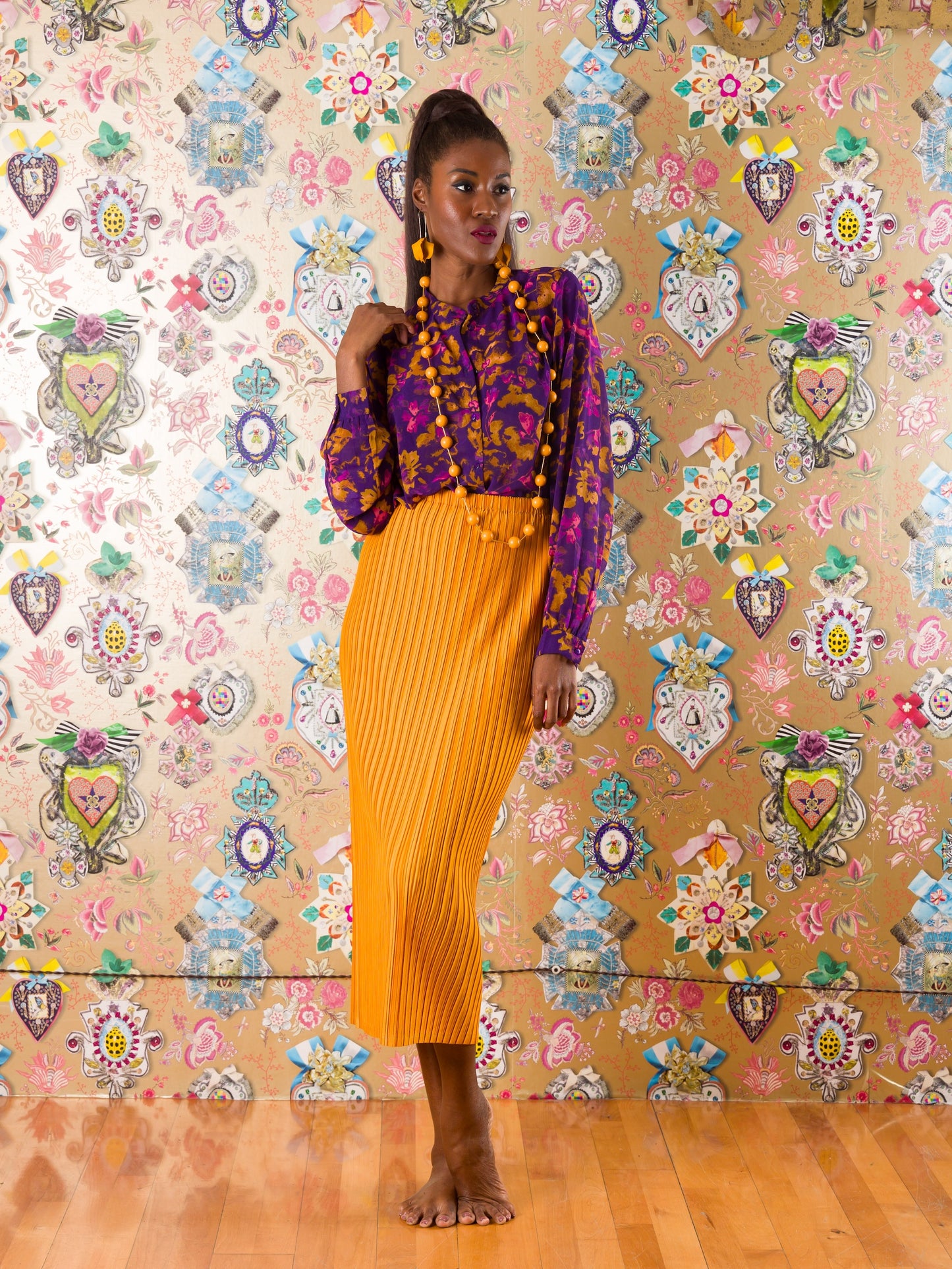Camicia Mbeya in fantasia floreale