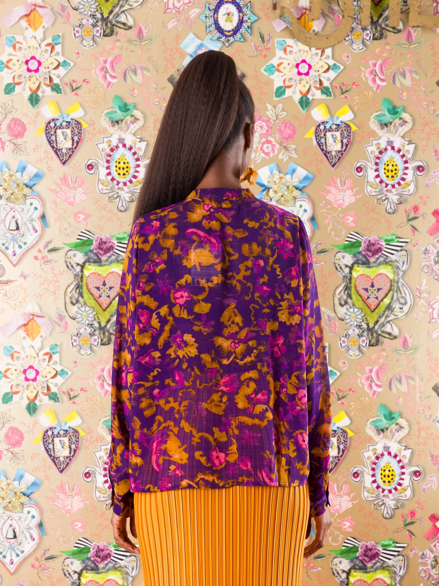 Camicia Mbeya in fantasia floreale