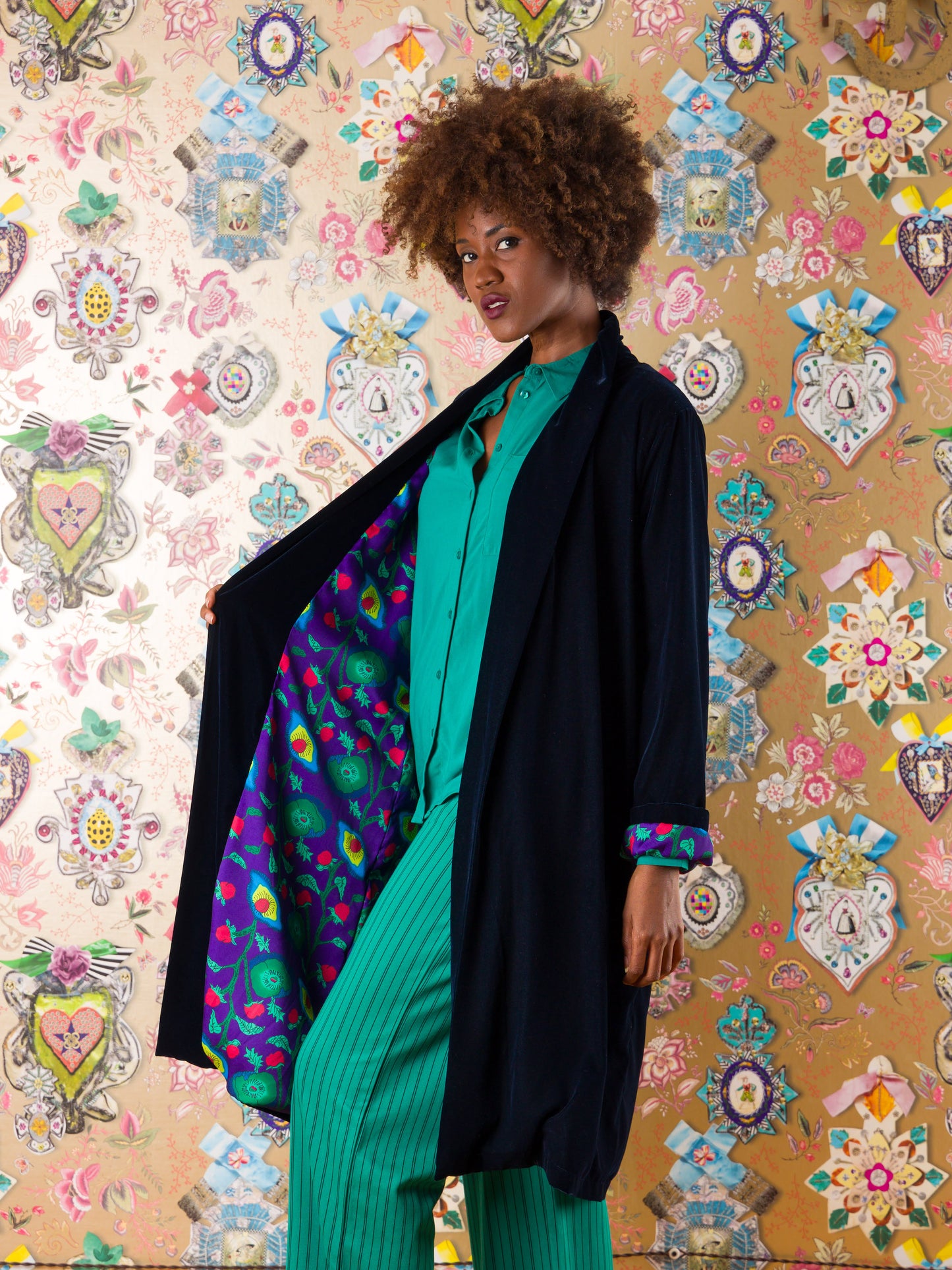 Kimono Cradock in velluto