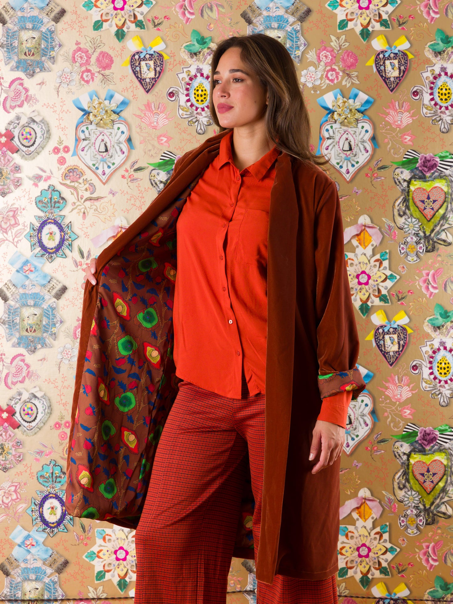 Kimono Cradock in velluto