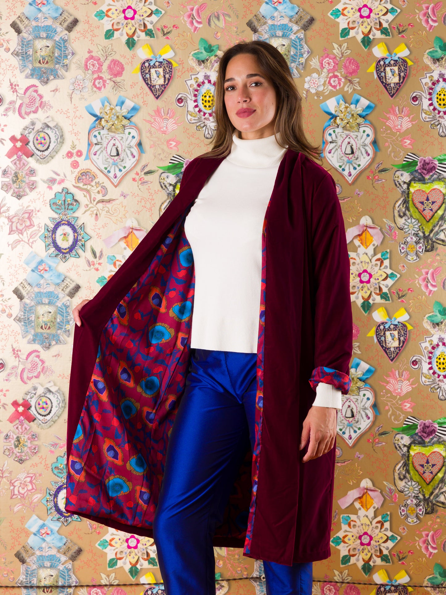 Kimono Cradock in velluto
