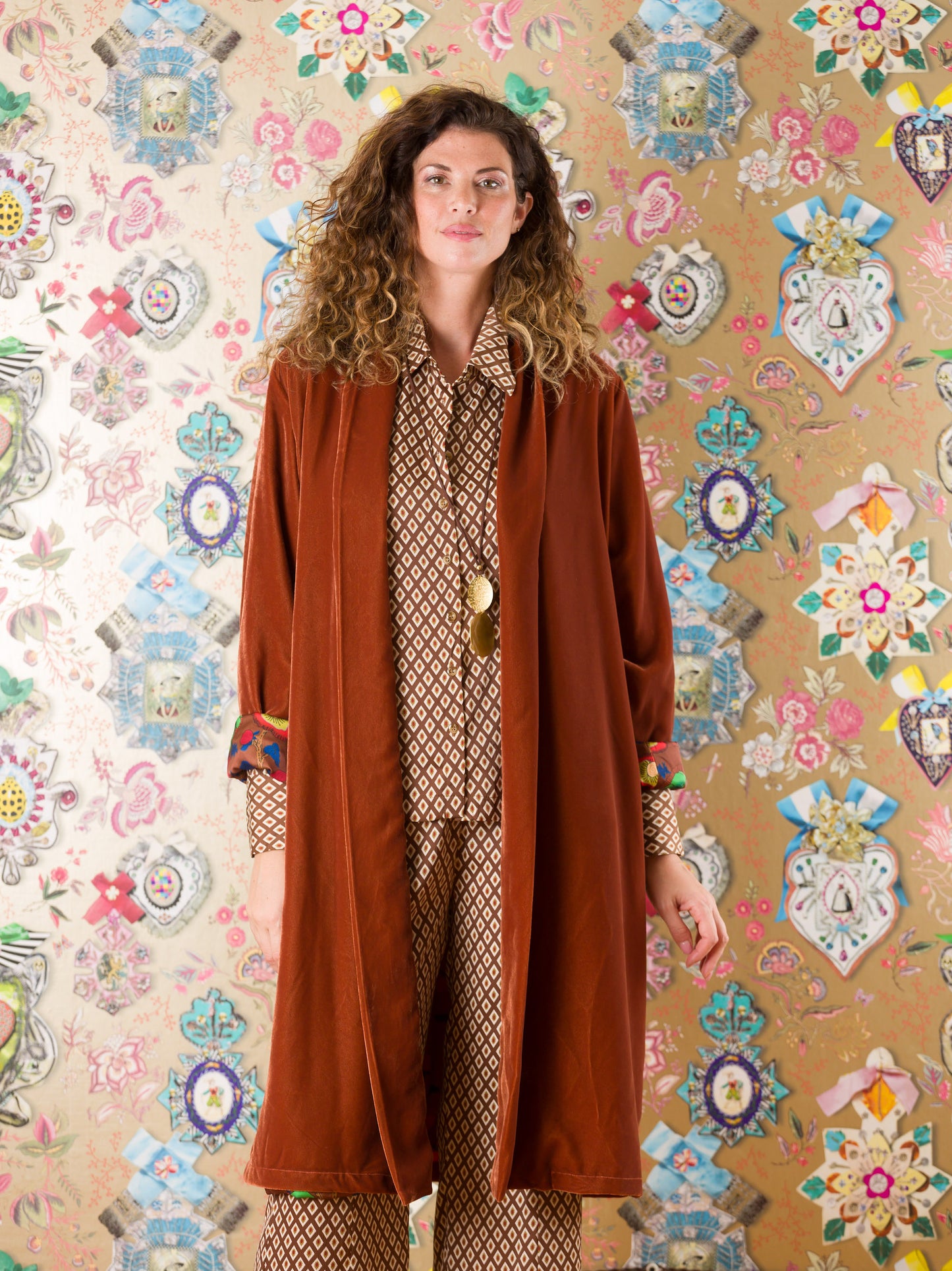 Kimono Cradock in velluto
