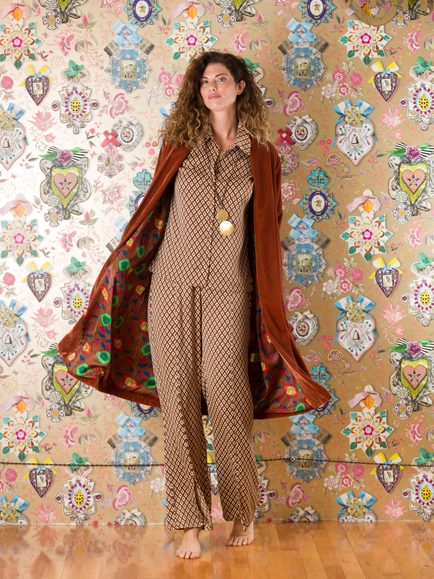 Kimono Cradock in velluto