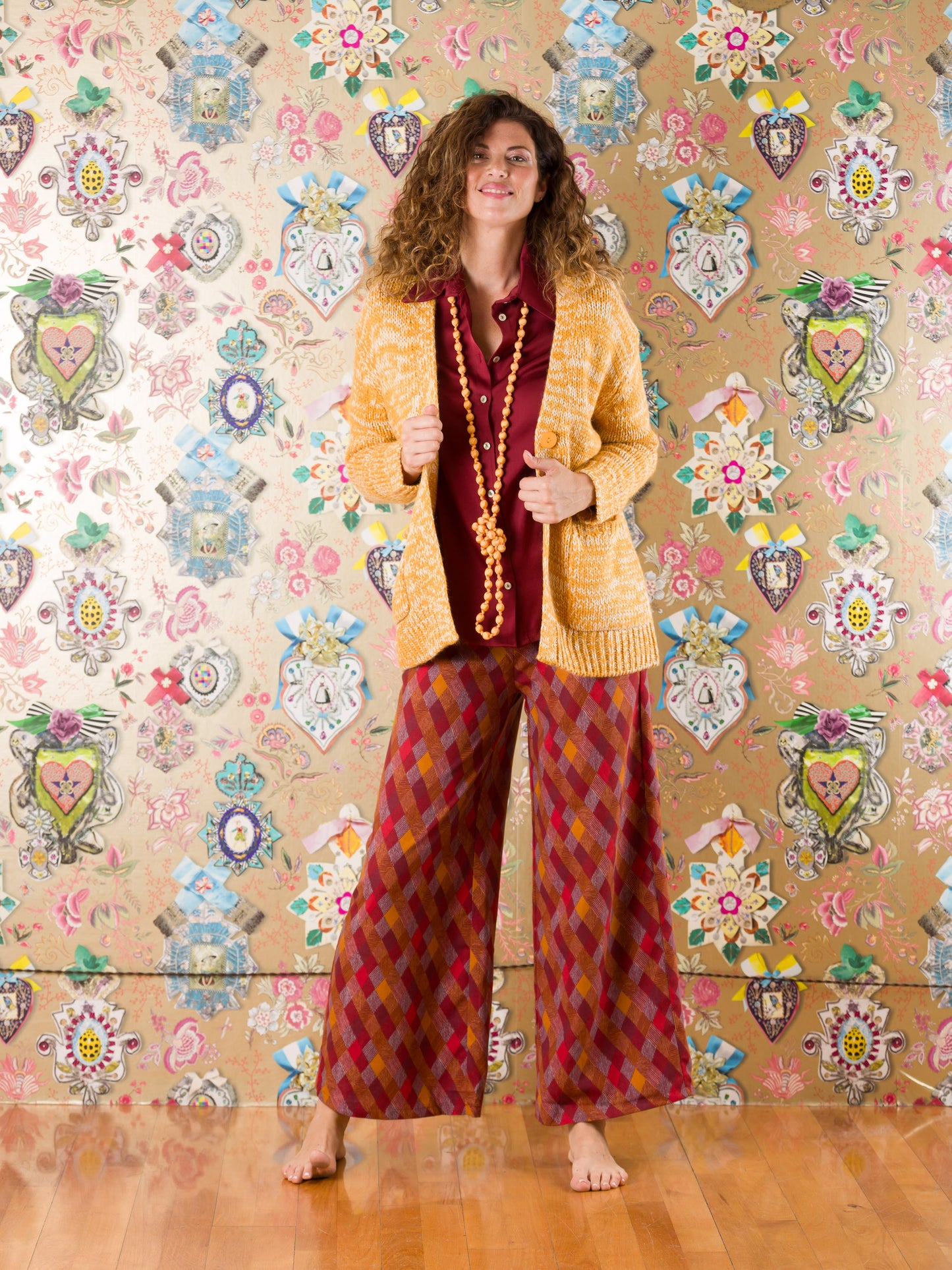 Cardigan George in lana