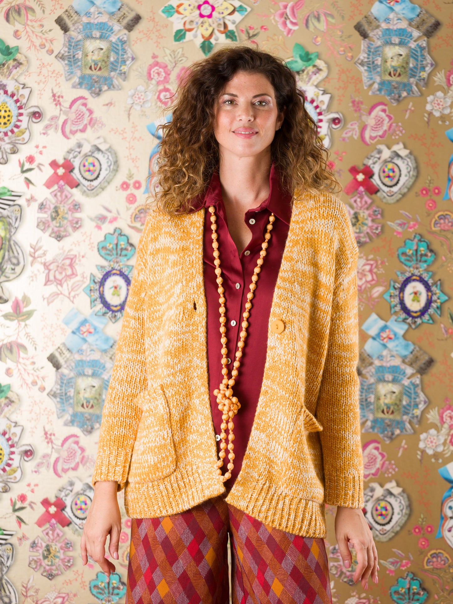 Cardigan George in lana