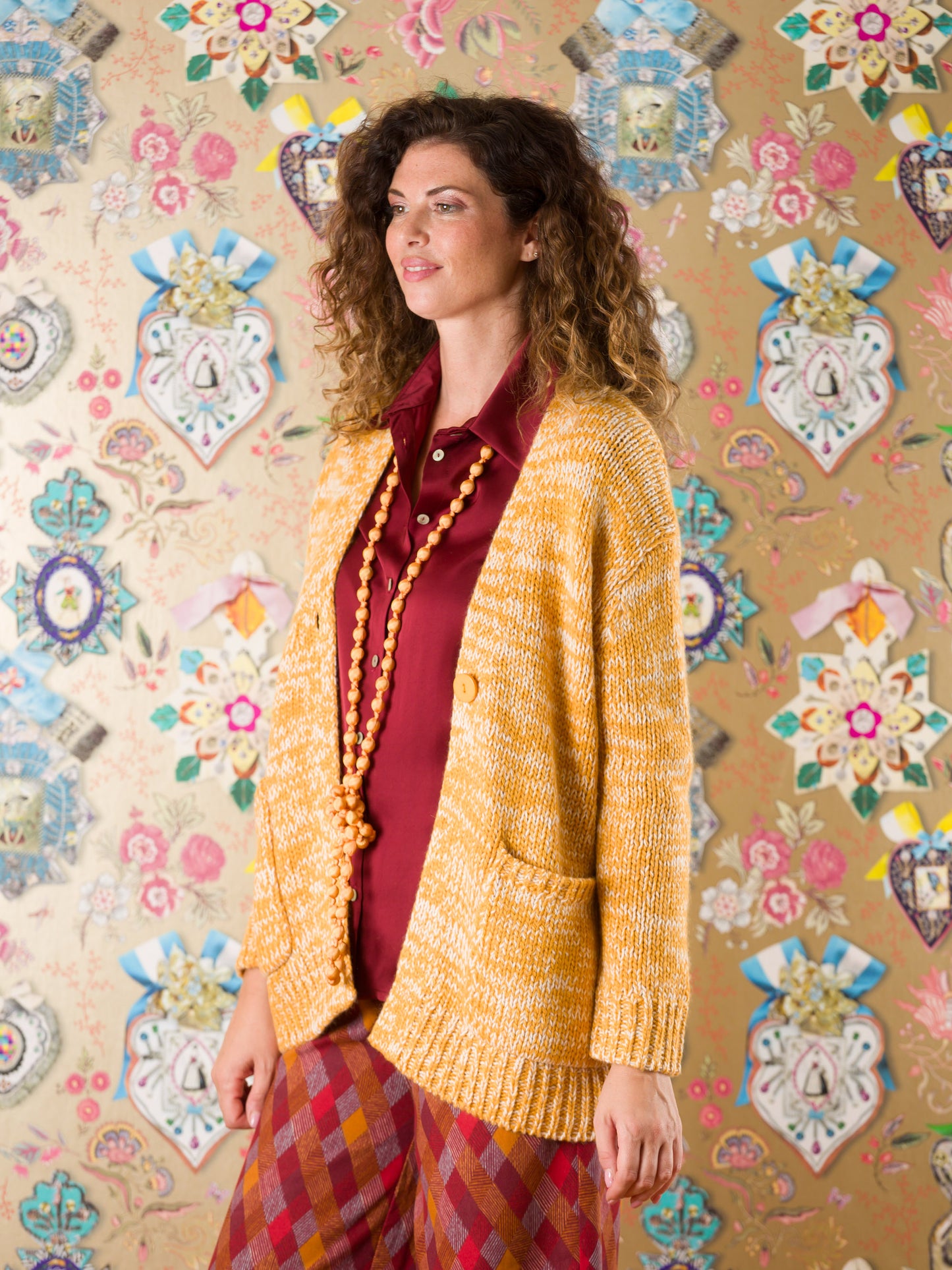 Cardigan George in lana