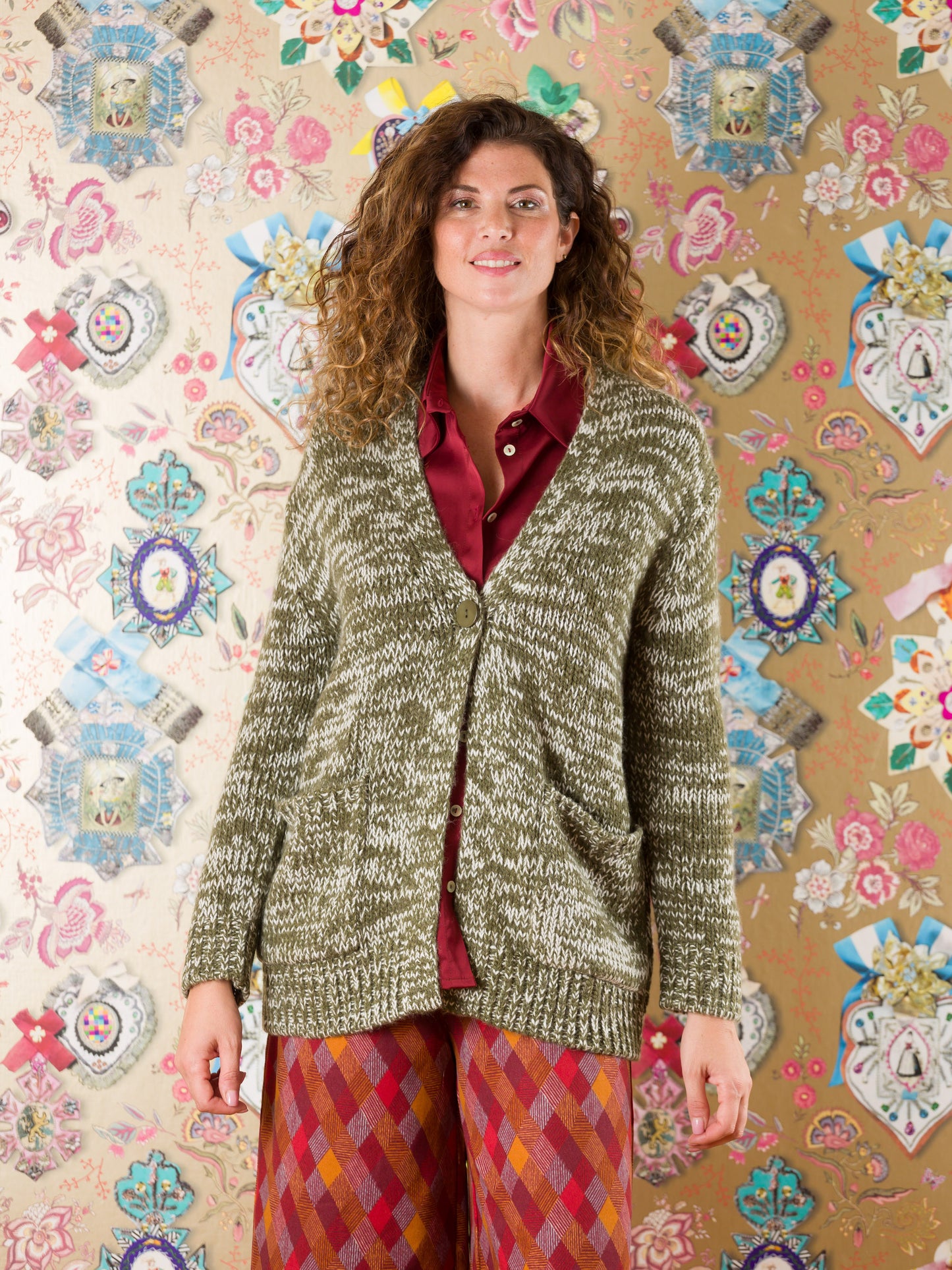 Cardigan George in lana
