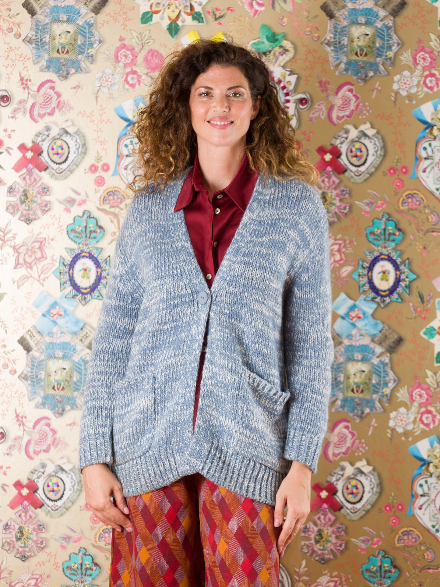 Cardigan George in lana