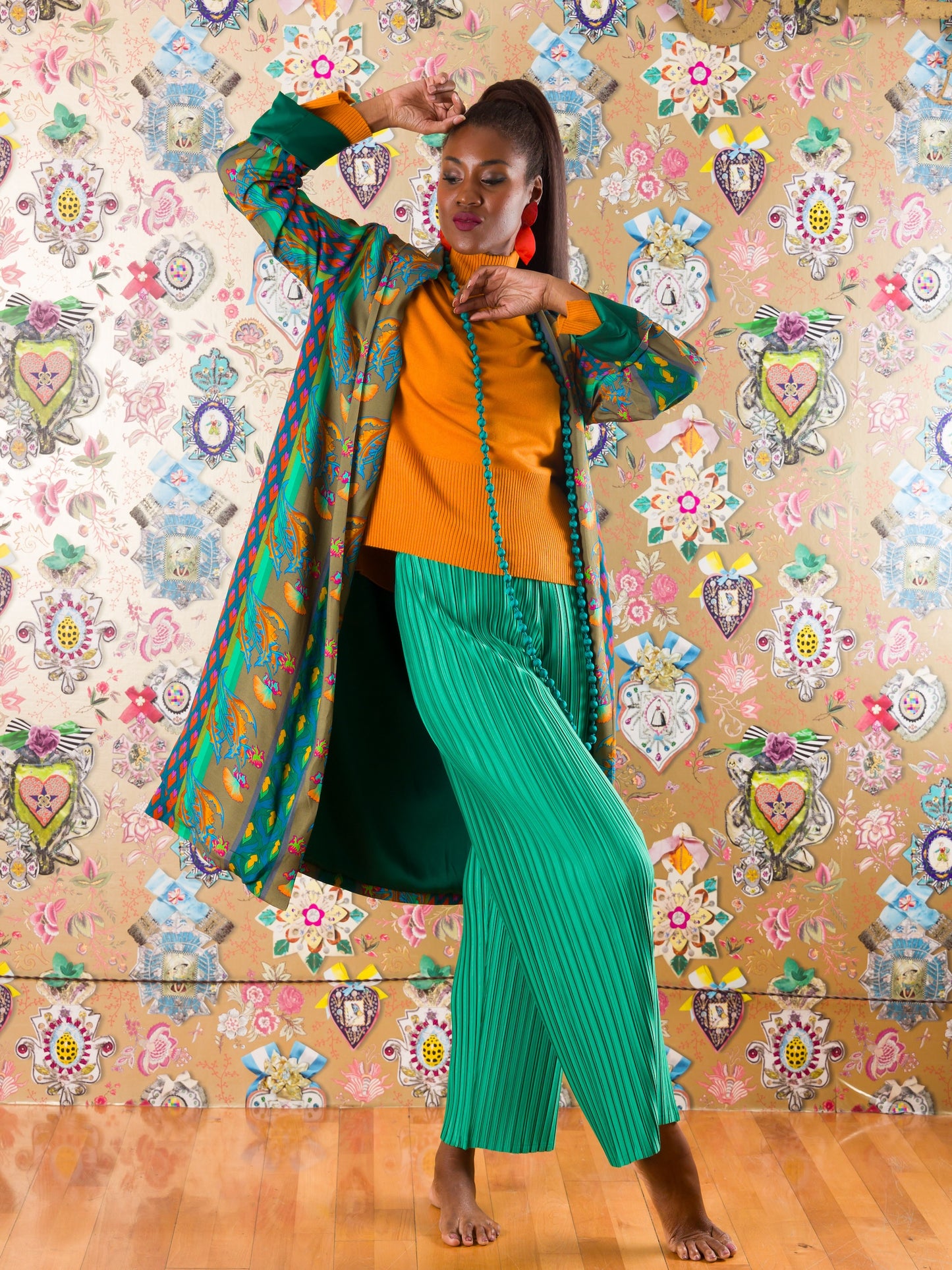Kimono Mbamba Bay in fantasia floreale