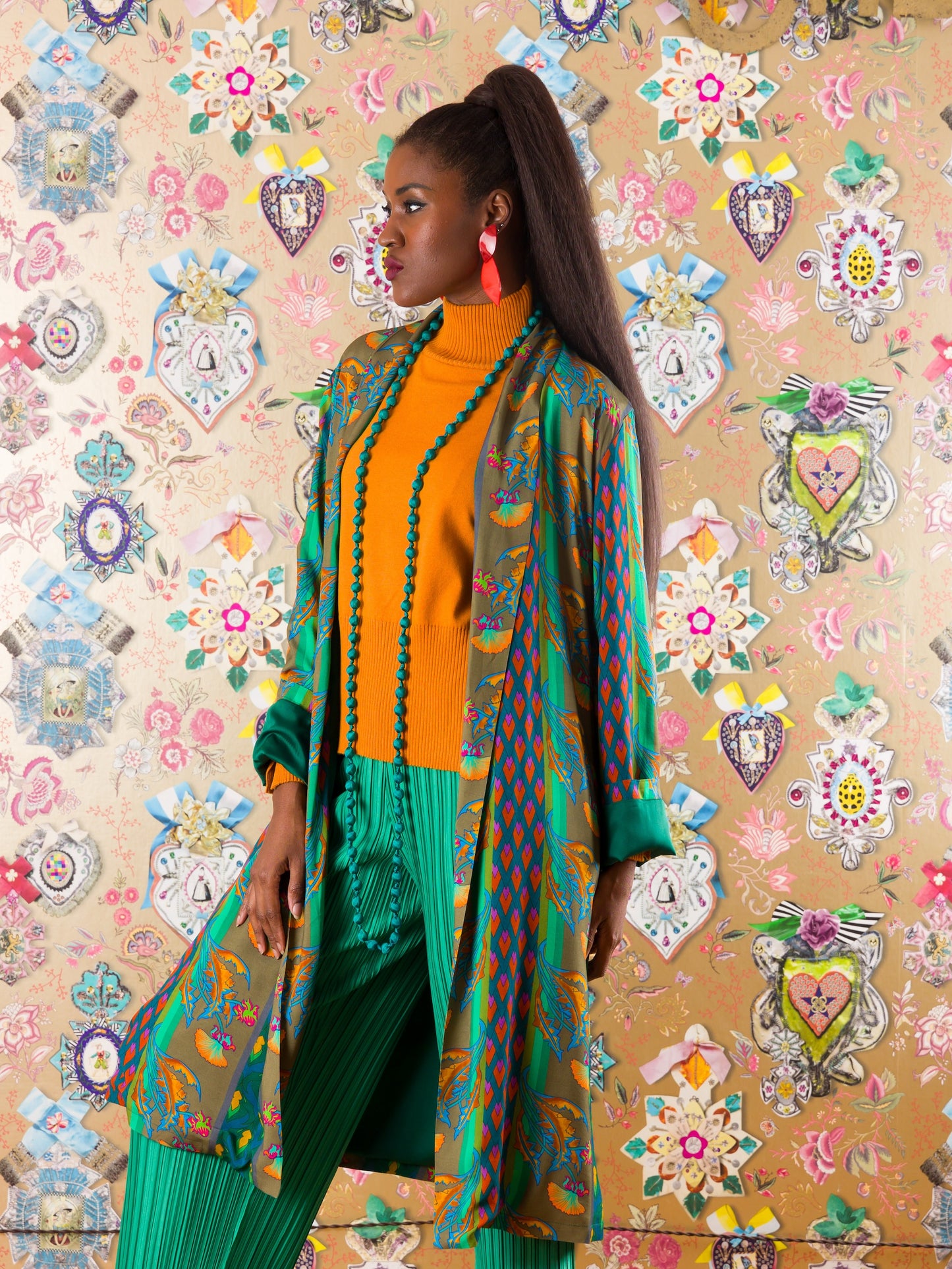 Kimono Mbamba Bay in fantasia floreale