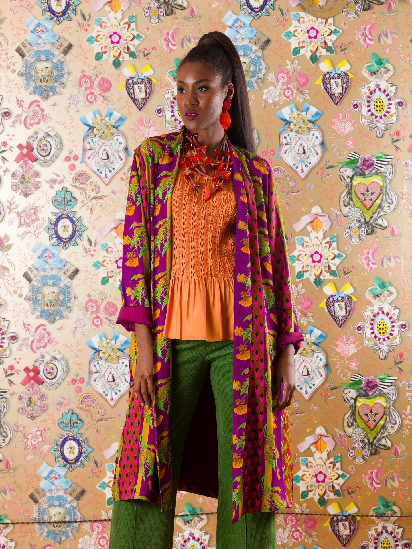 Kimono Mbamba Bay in fantasia floreale