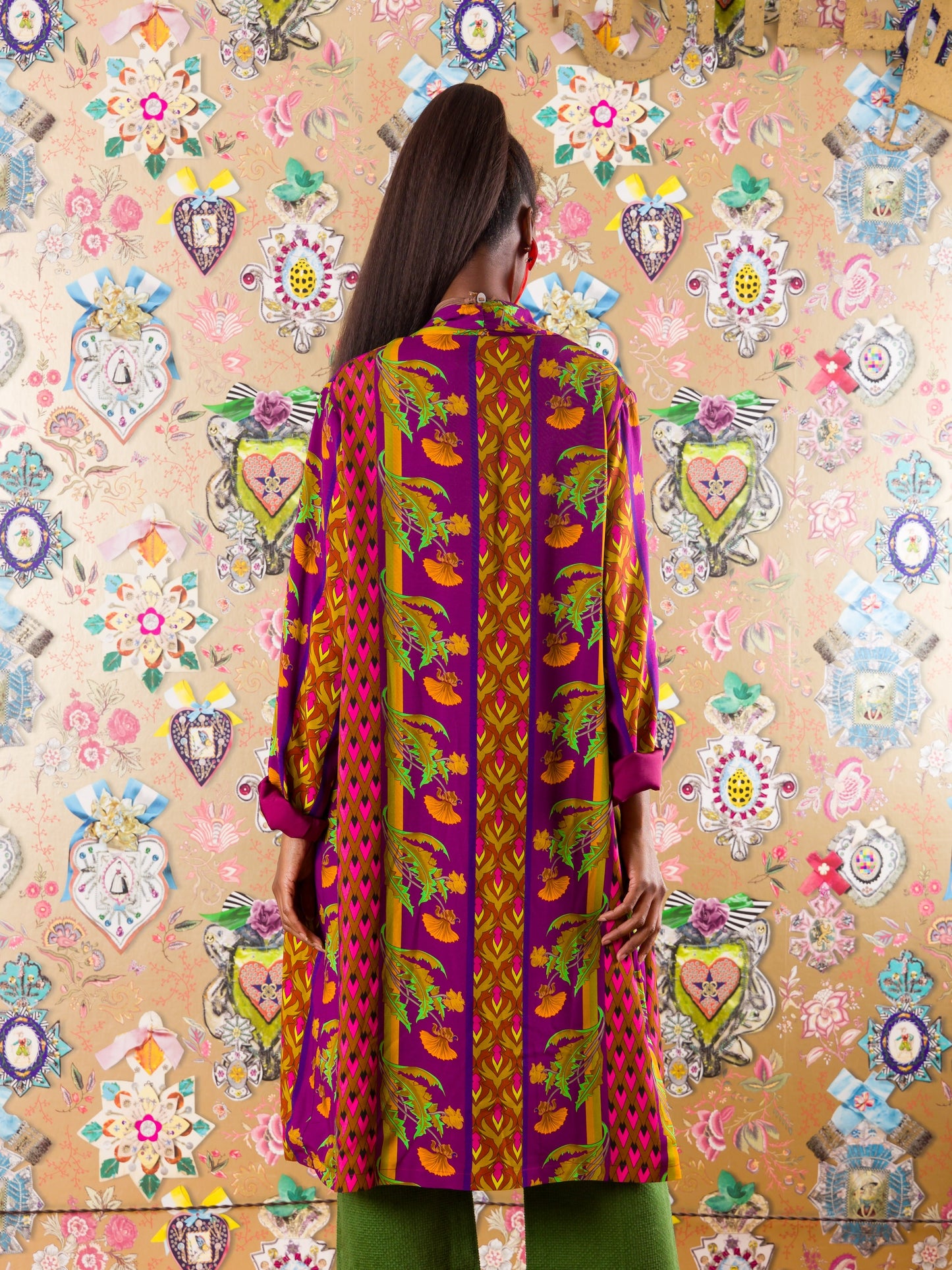 Kimono Mbamba Bay in fantasia floreale