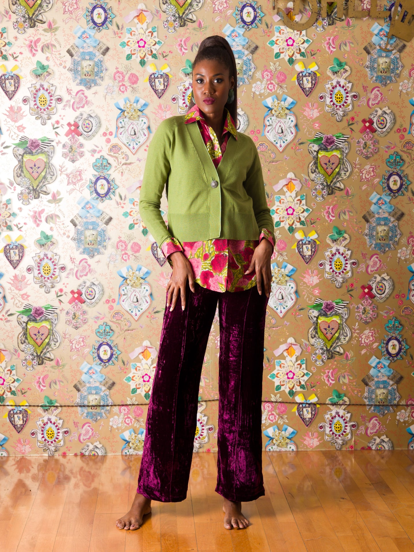 Cardigan Kyela in lana