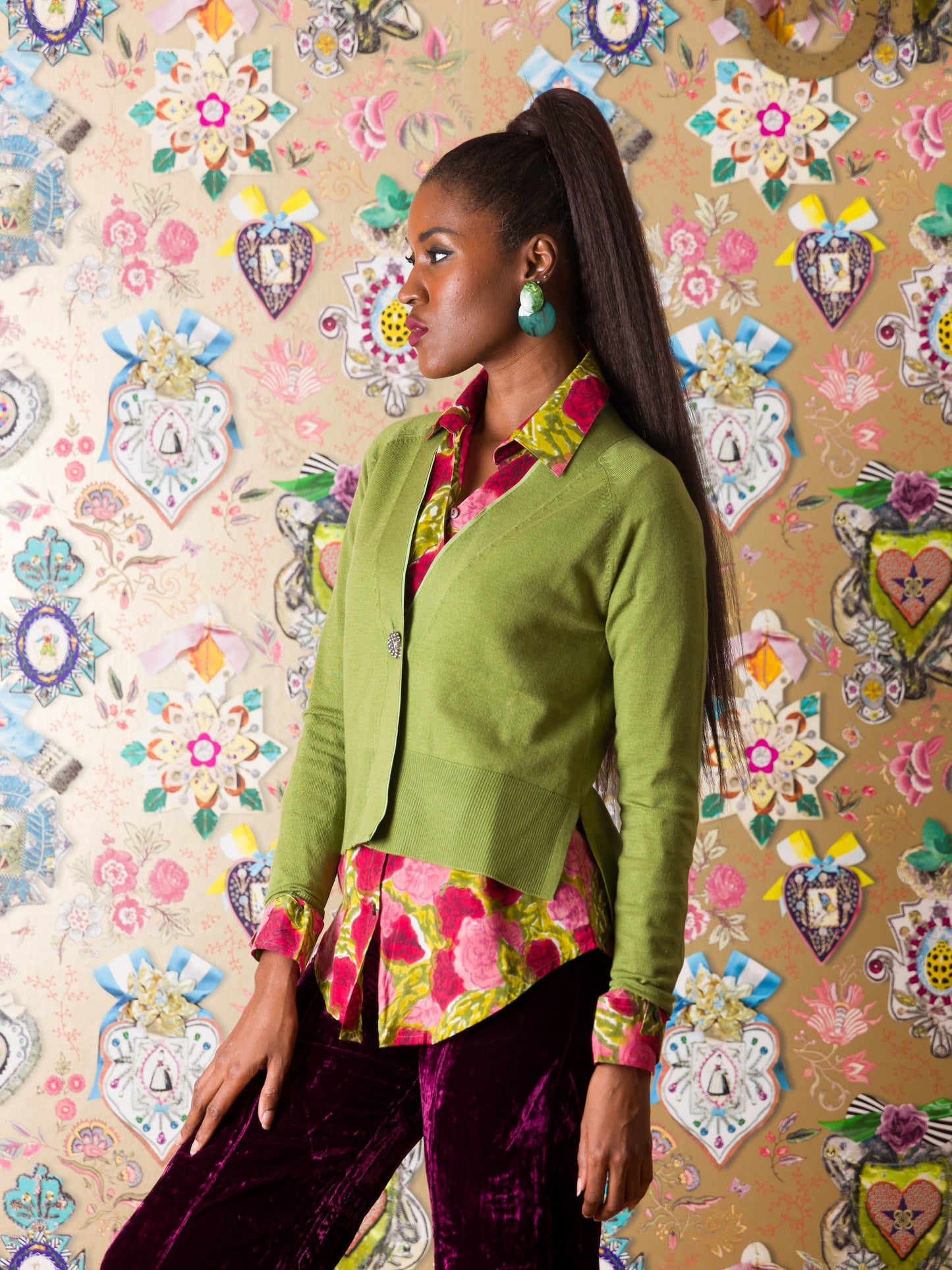 Cardigan Kyela in lana