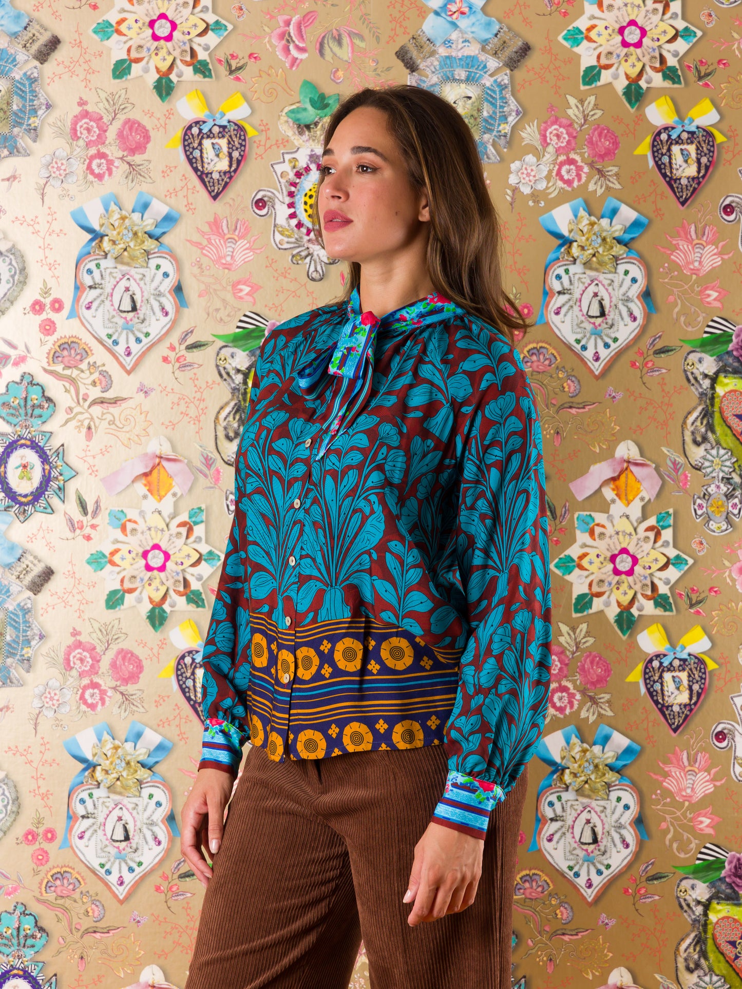 Blusa Ikombe in viscosa