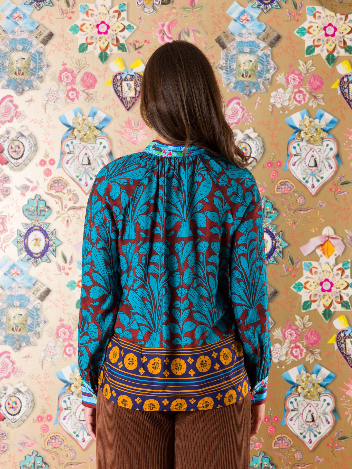 Blusa Ikombe in viscosa