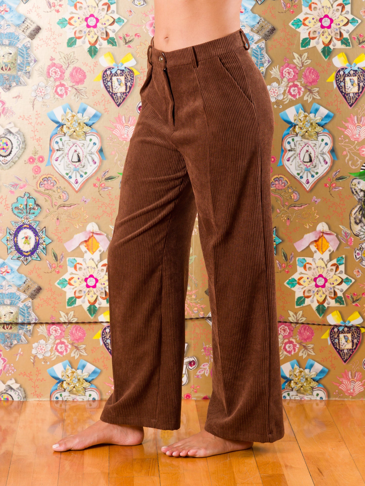 Pantaloni Hluhluwe in velluto 500 righe