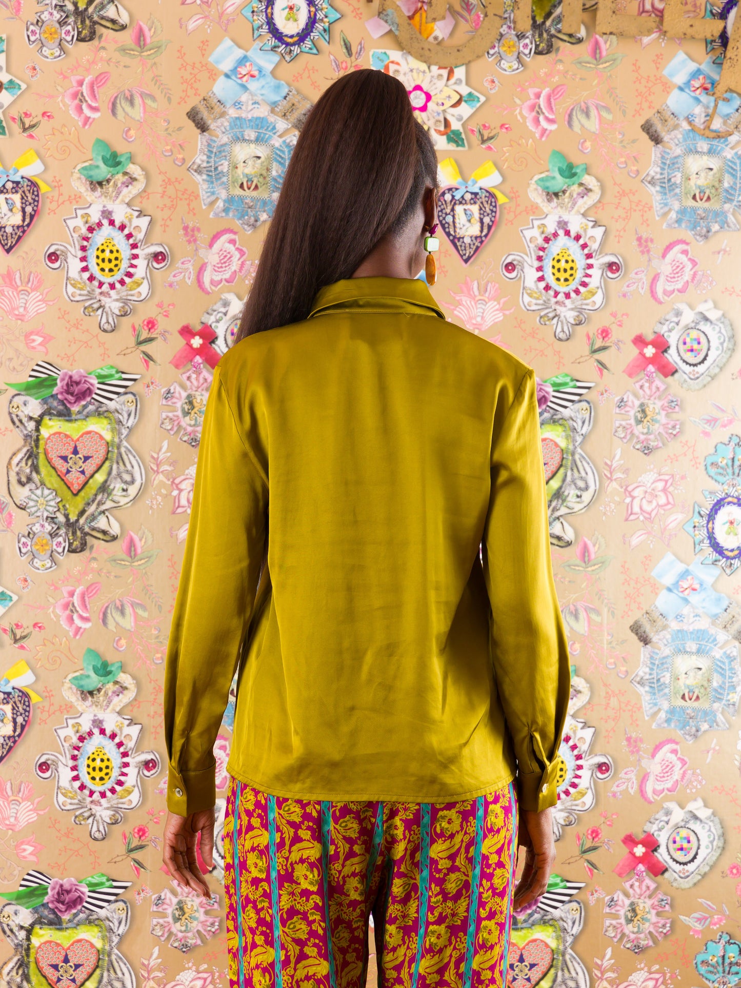Camicia Kilwa Kivinje in raso