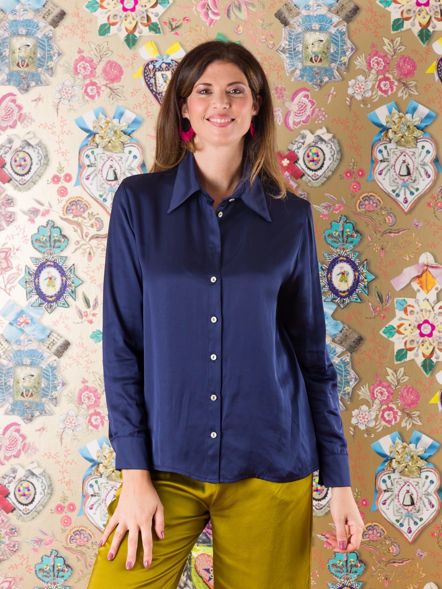 Camicia Kilwa Kivinje in raso