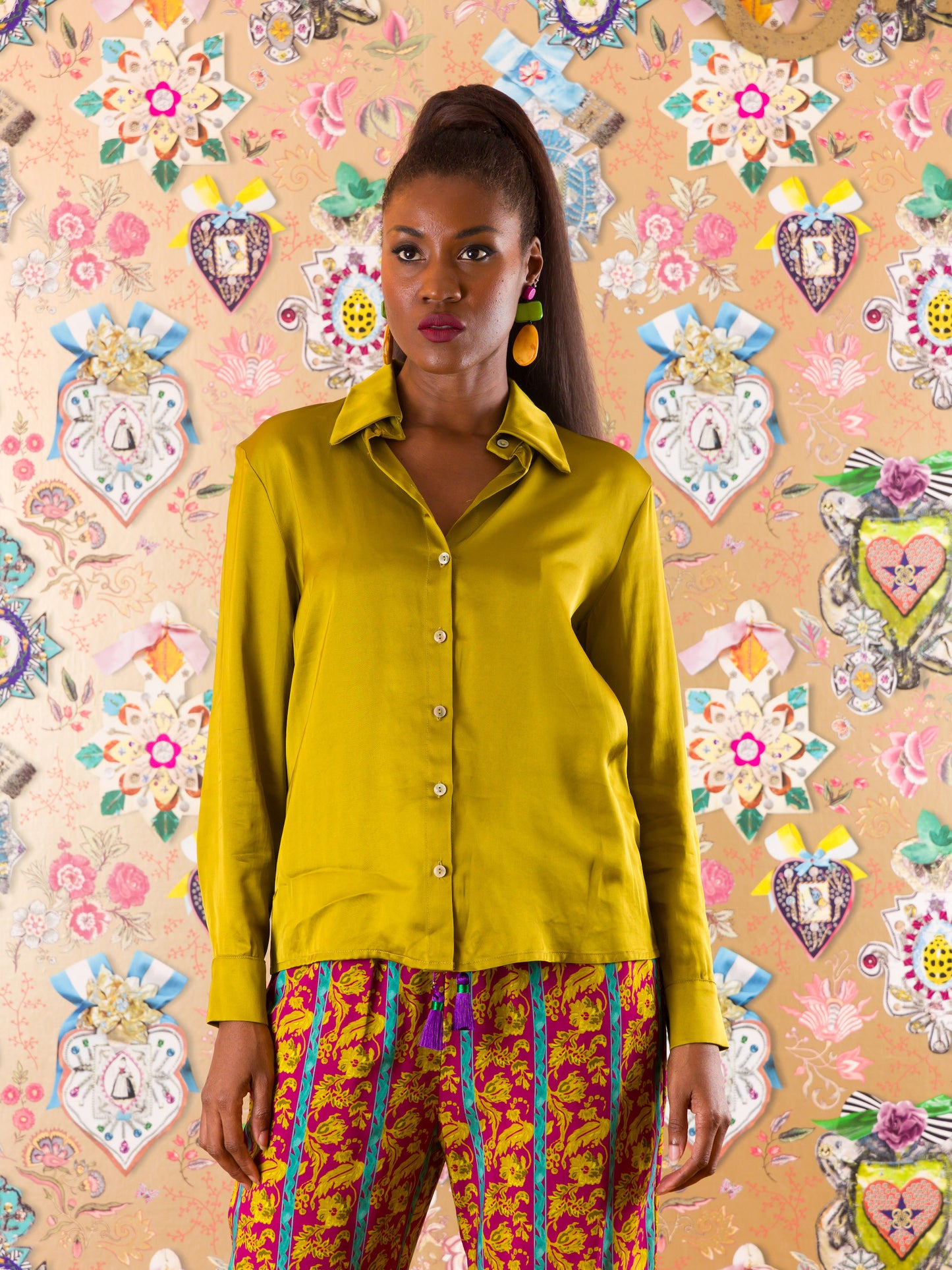 Camicia Kilwa Kivinje in raso