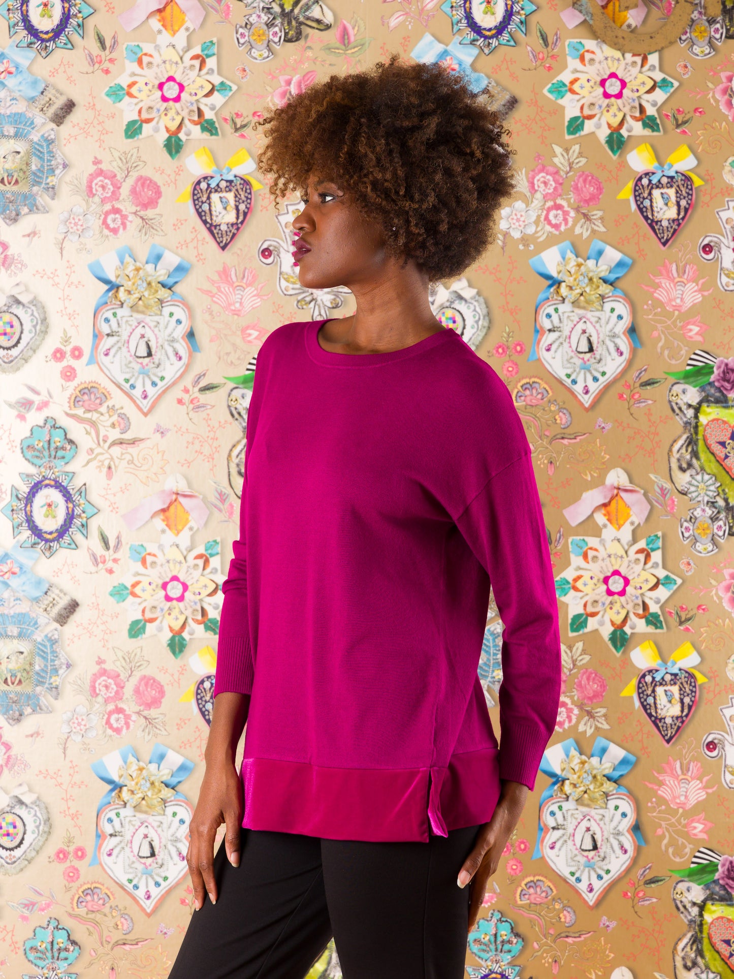 Maglia Kiwengwa con bordo in velluto