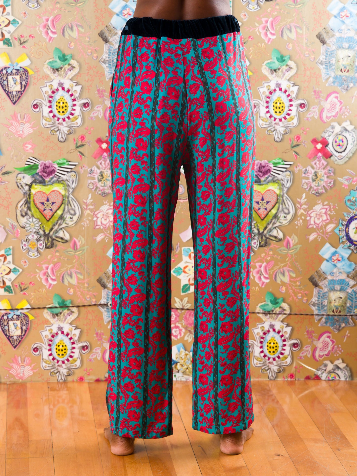 Pantaloni Kroonstad con bustino in velluto