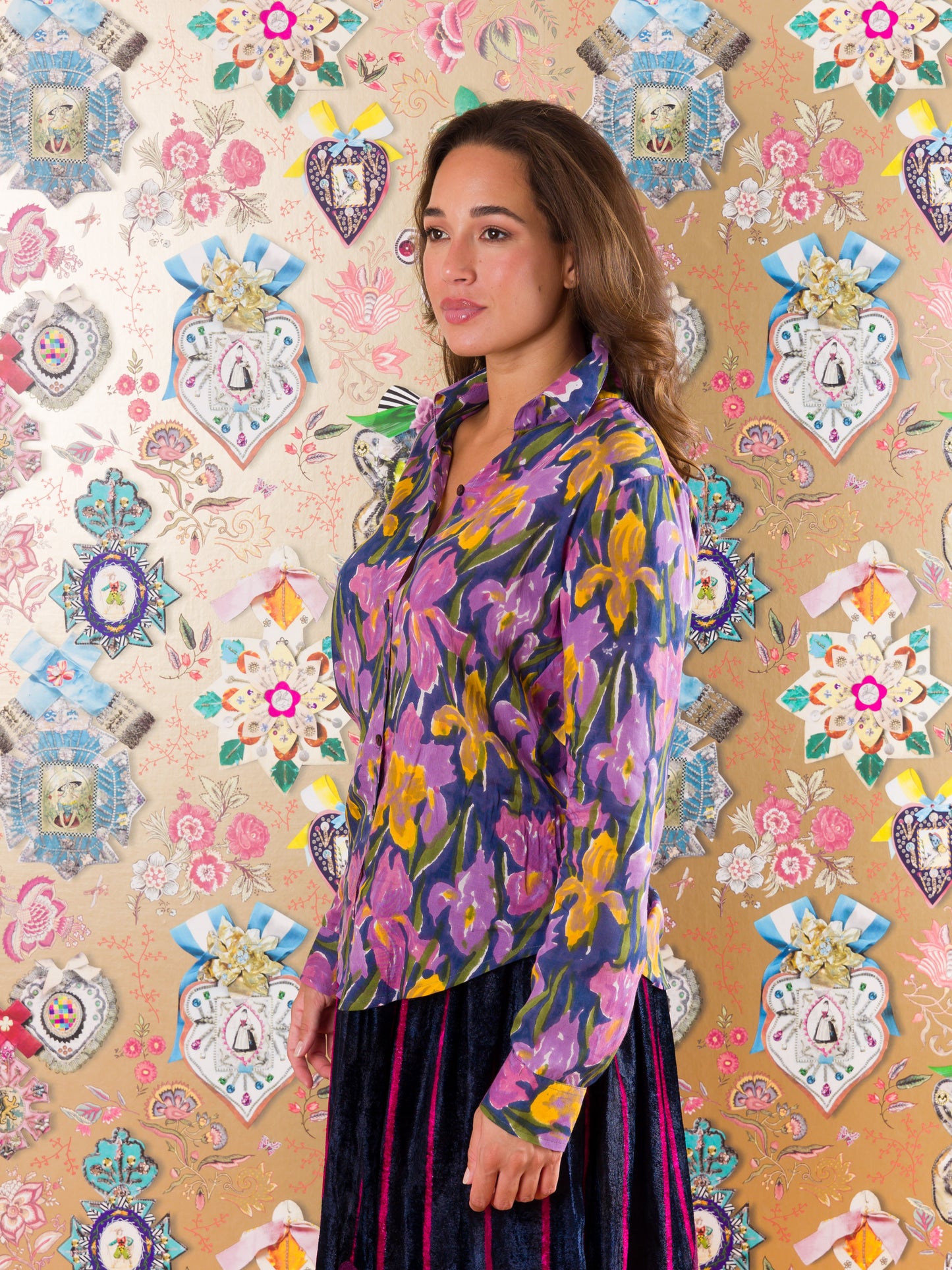 Camicia classica Beaufort West in viscosa