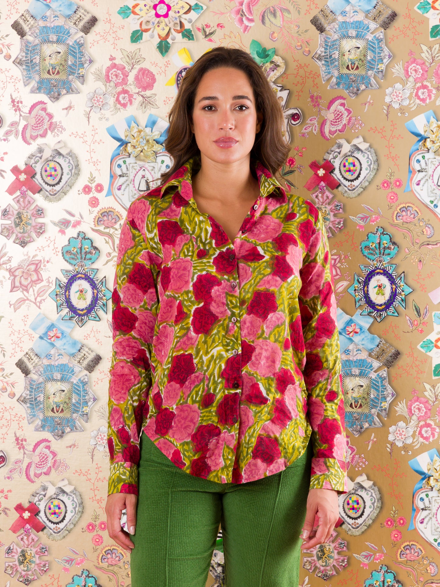 Camicia classica Beaufort West in viscosa