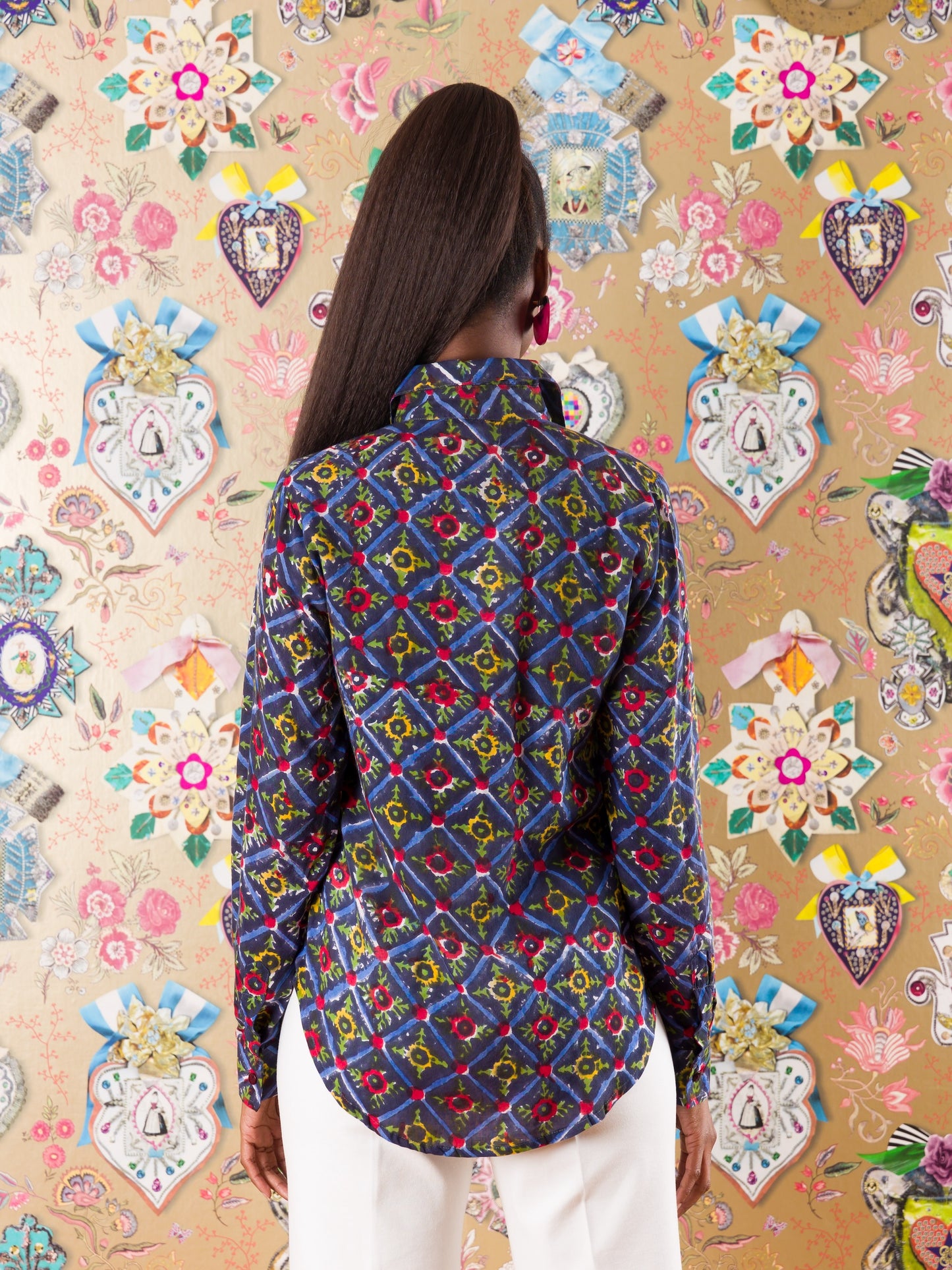 Camicia classica Beaufort West in viscosa