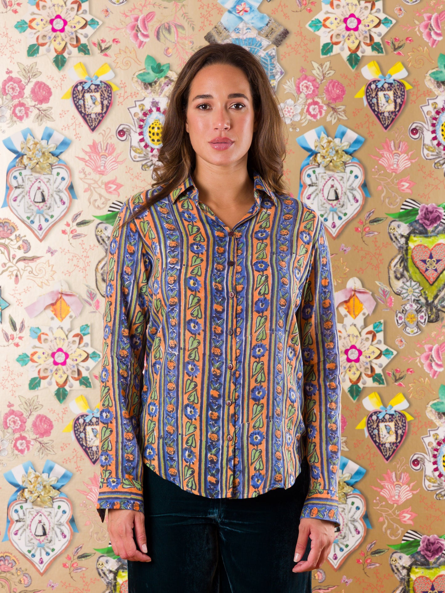 Camicia classica Beaufort West in viscosa
