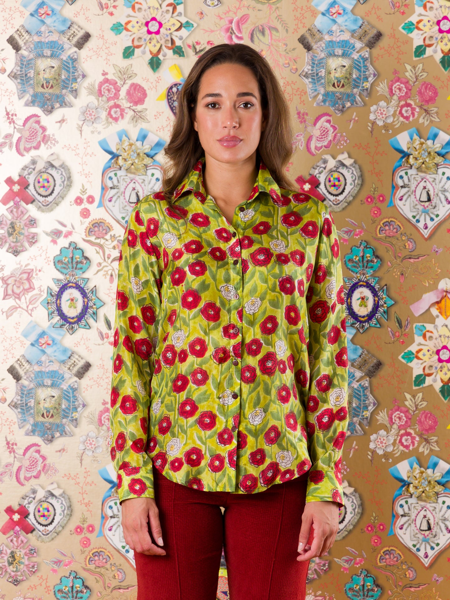 Camicia classica Bela-Bela in seta