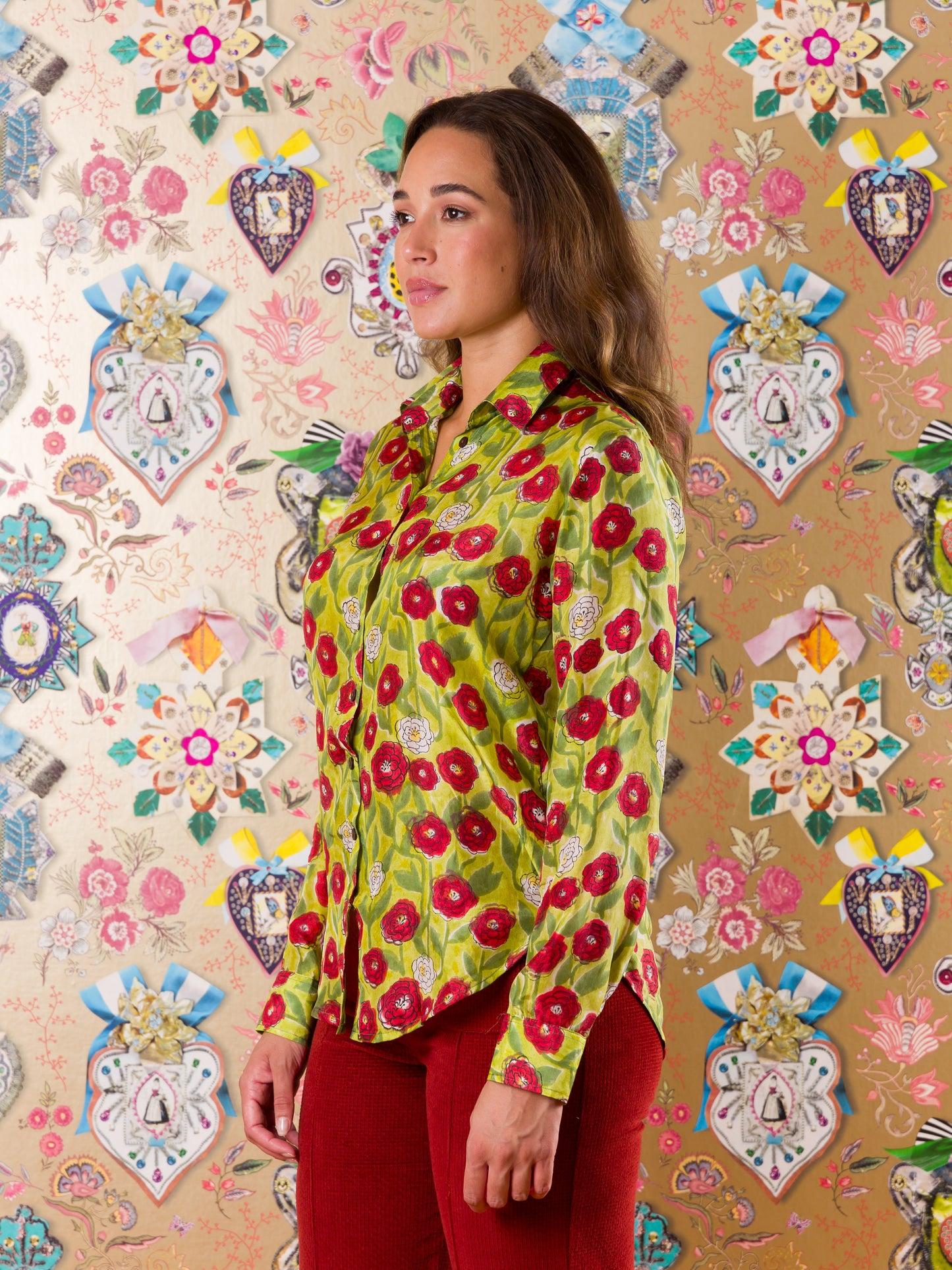 Camicia classica Bela-Bela in seta