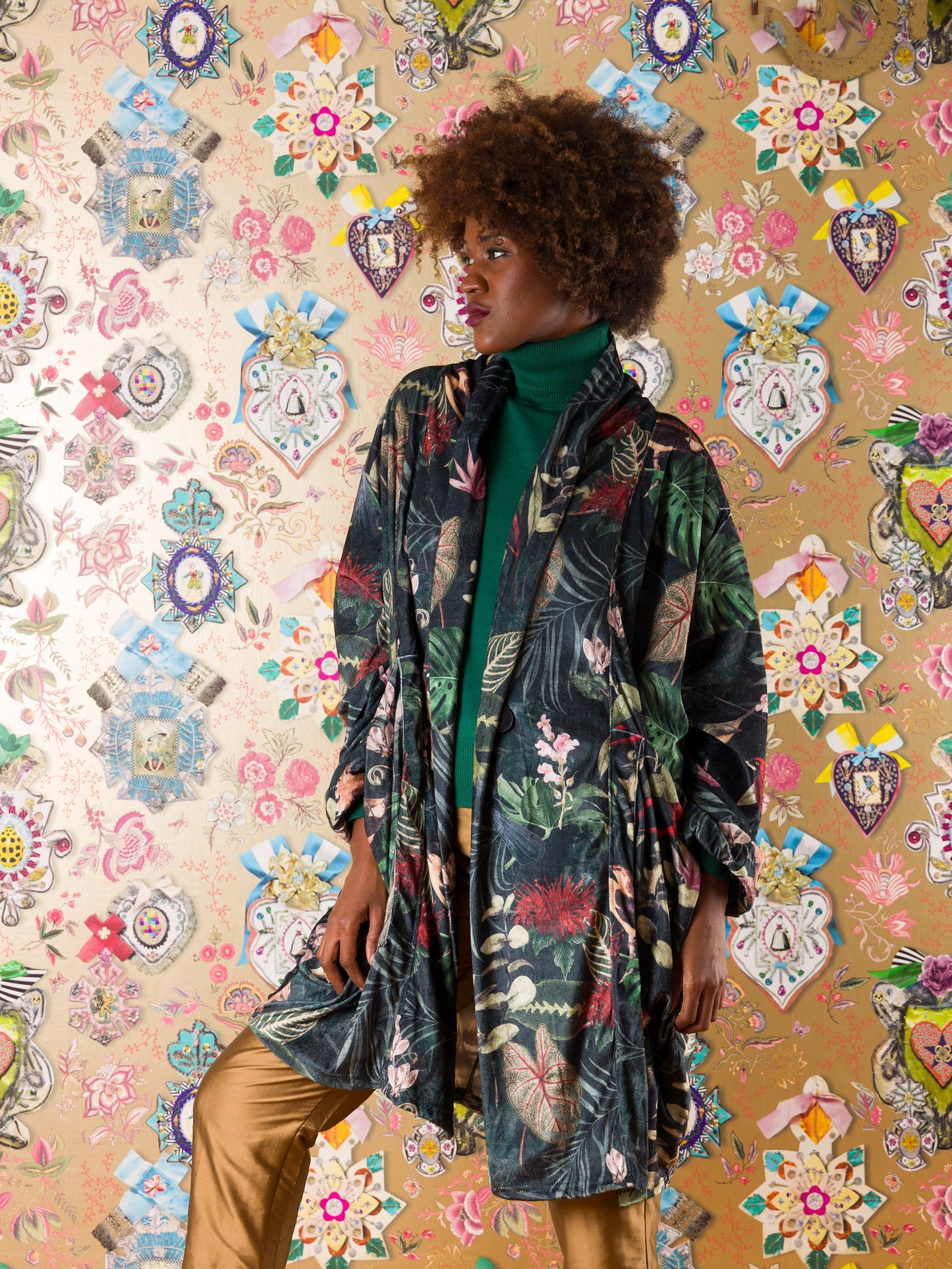 Kimono Ladybrand in velluto