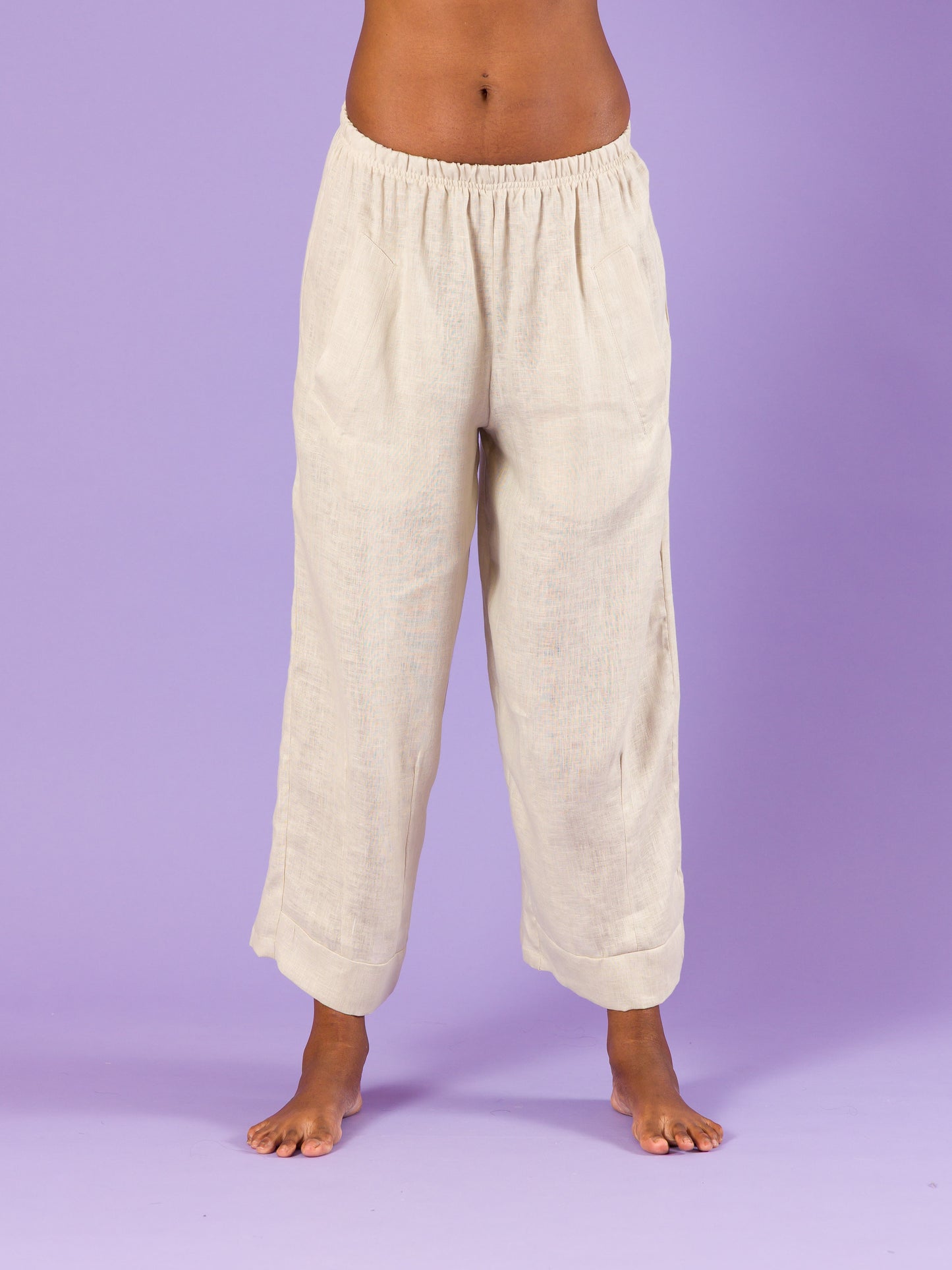 Pantaloni Tribolo in lino