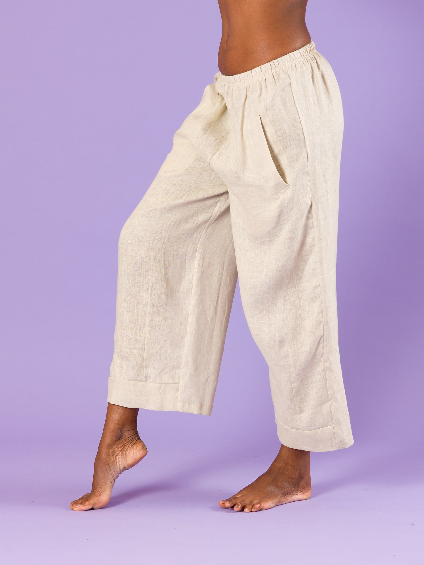 Pantaloni Tribolo in lino