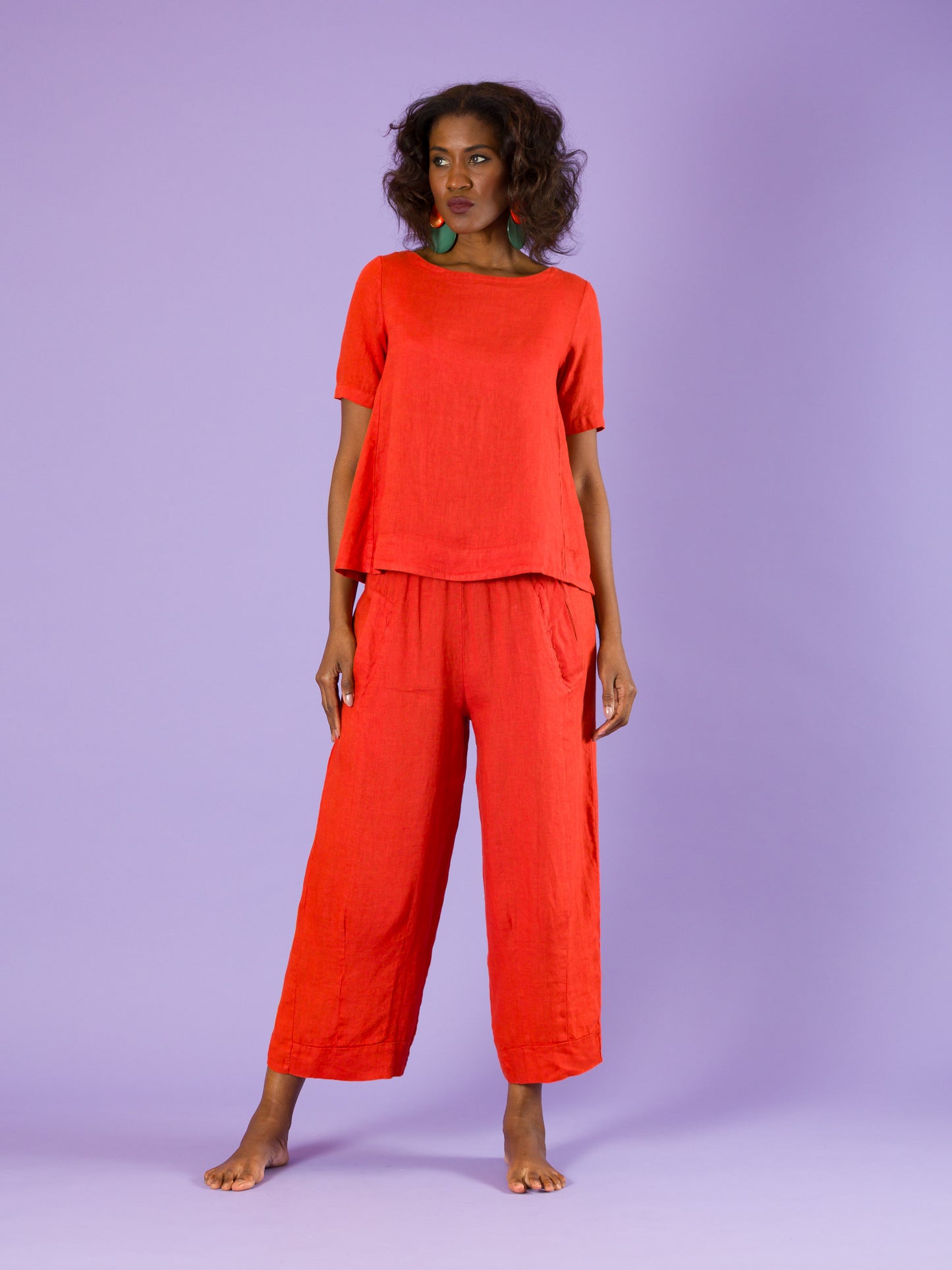 Pantaloni Tribolo in lino