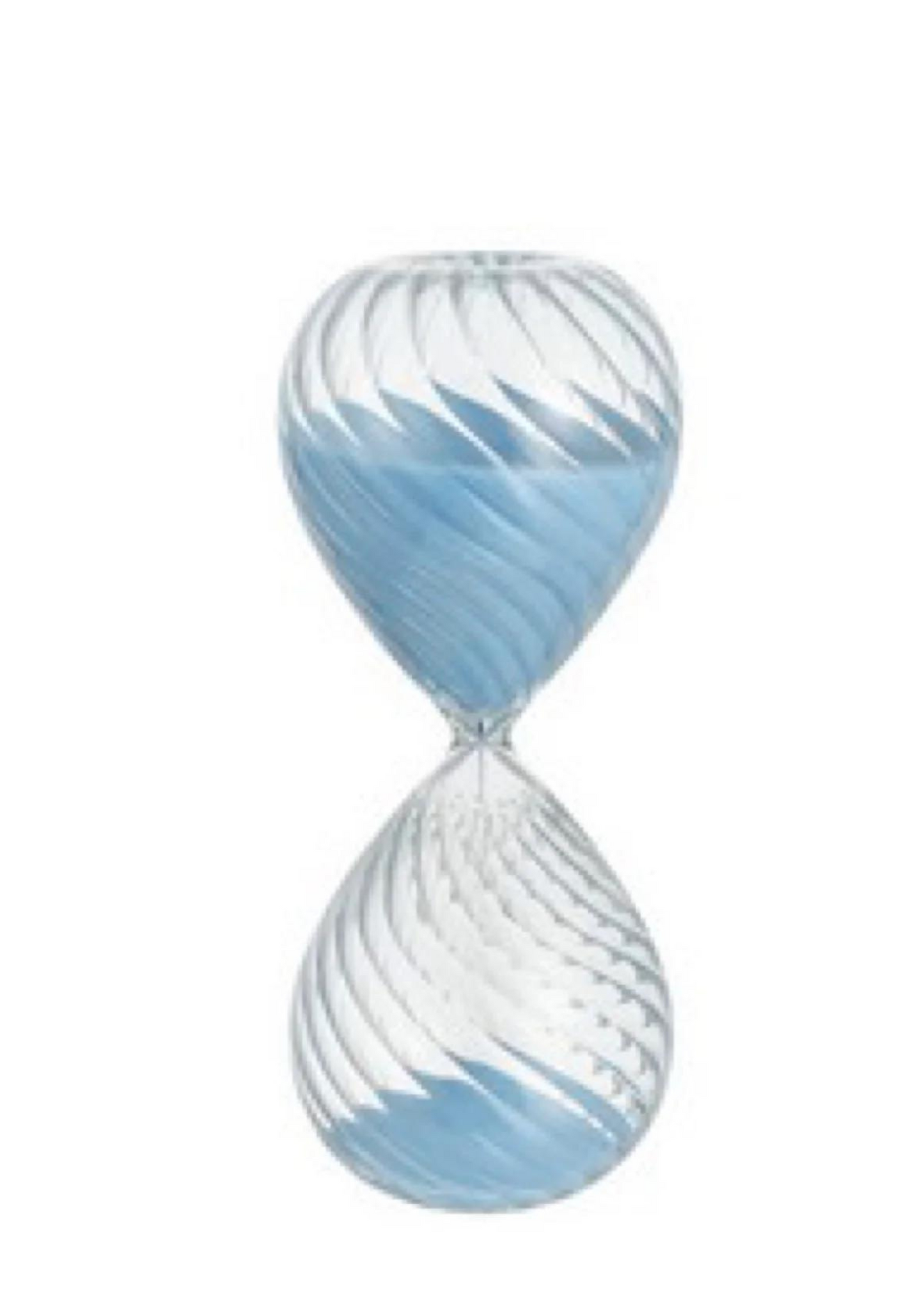 Bell-bellied glass hourglass 30 minutes