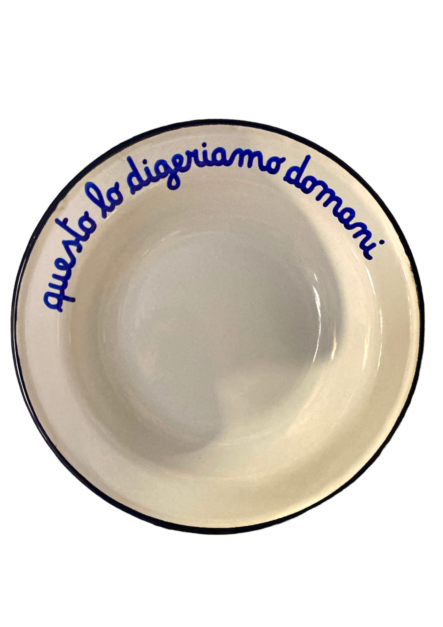 Piatto Fondo in Latta: "A Pranzo Con La Nonna"