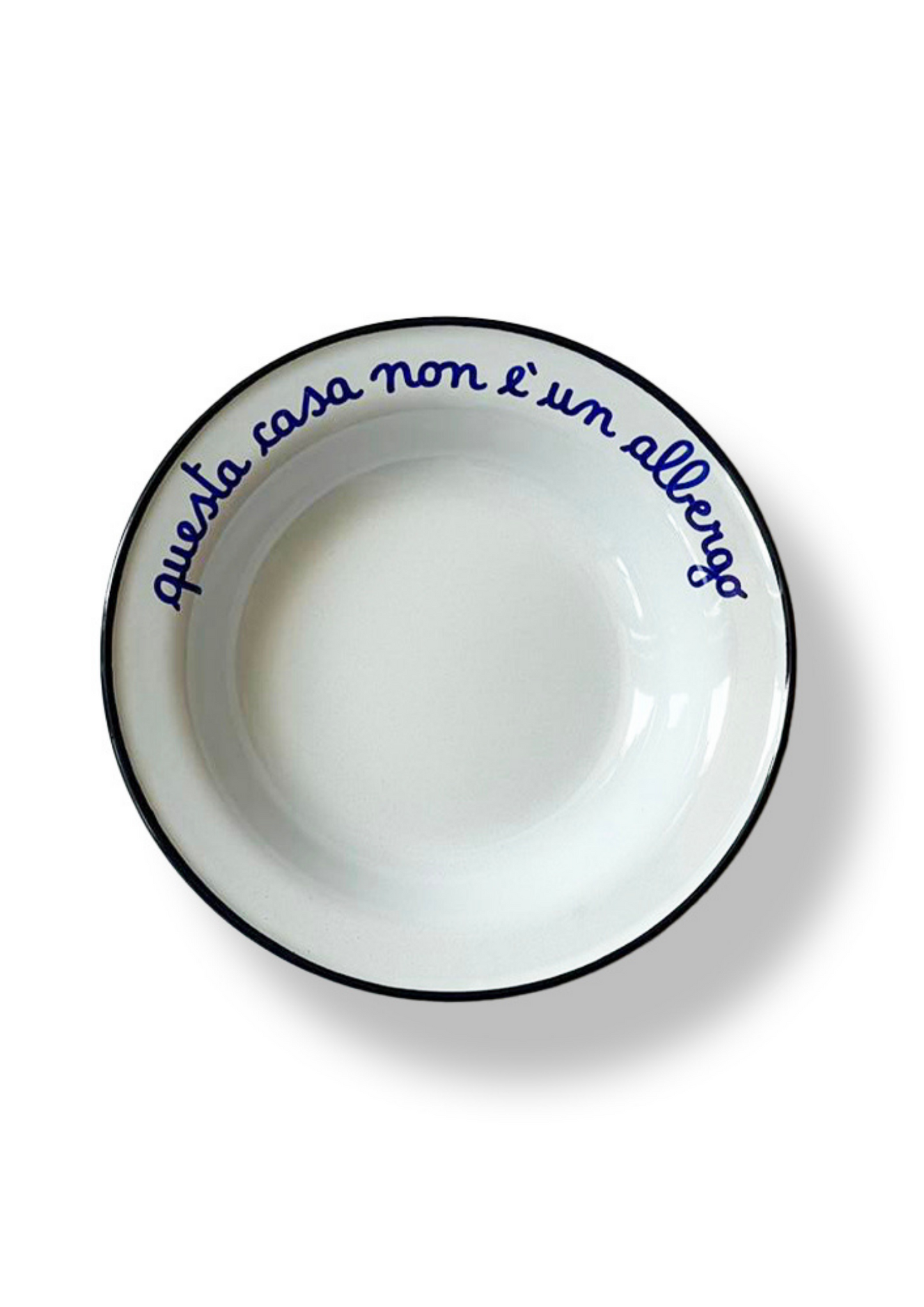 Piatto Fondo in Latta: "A Pranzo Con La Nonna"