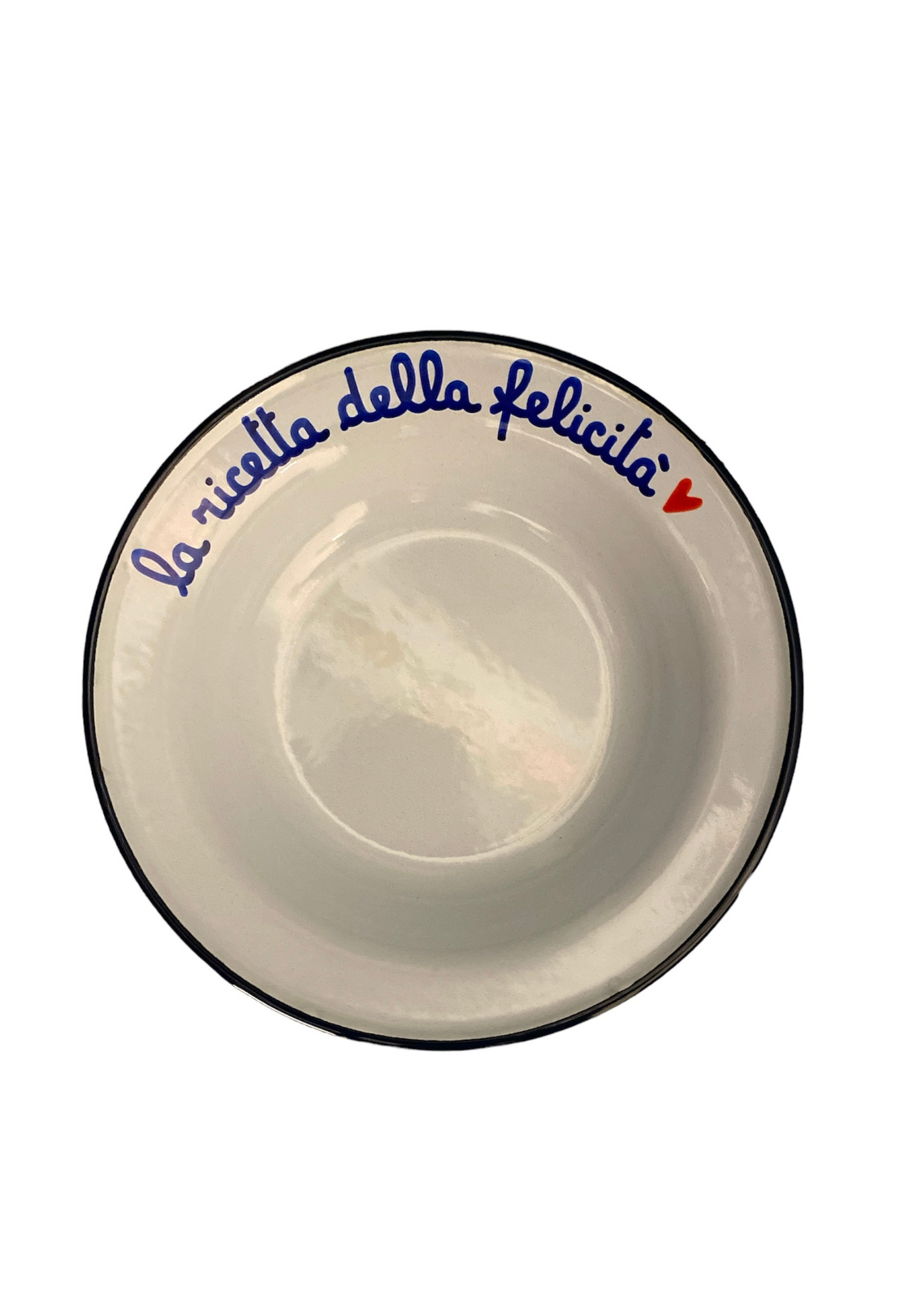 Piatto Fondo in Latta: "A Pranzo Con La Nonna"