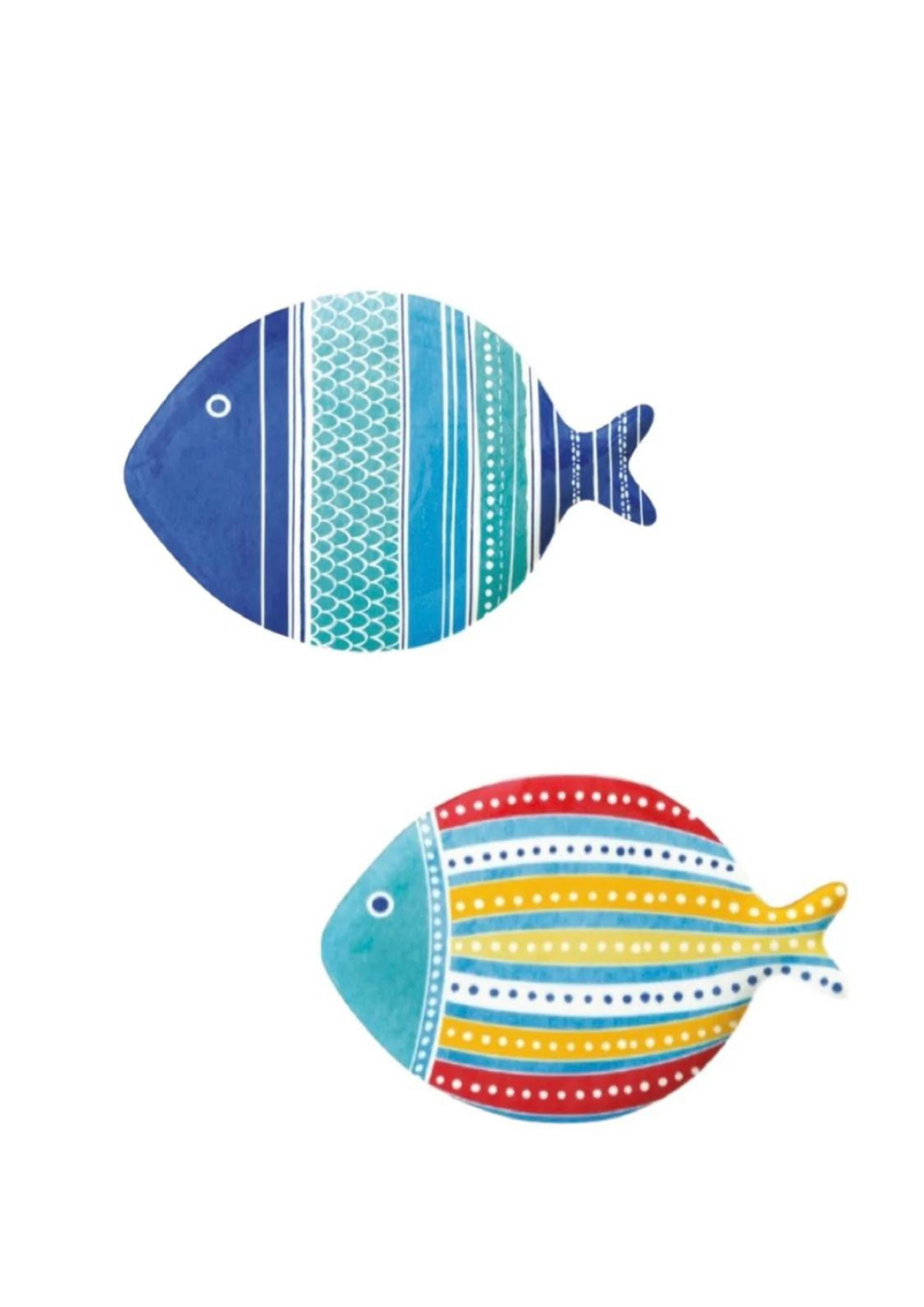 Piatto in porcellana - Sea Friends