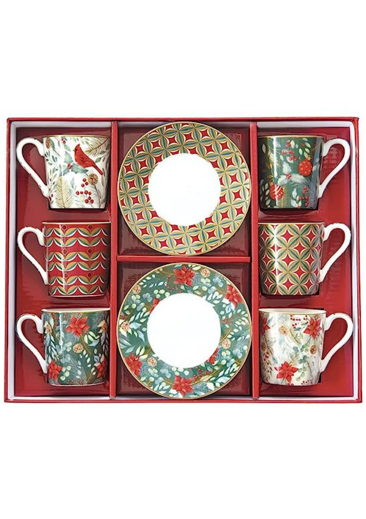 Servizio sei tazzine da caffè - Christmas Joy