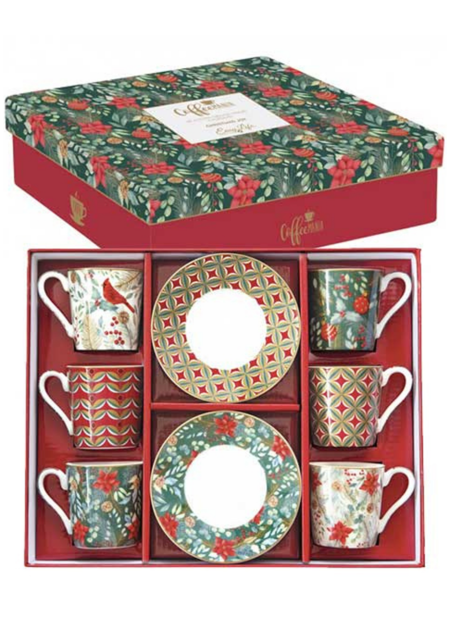 Servizio sei tazzine da caffè - Christmas Joy