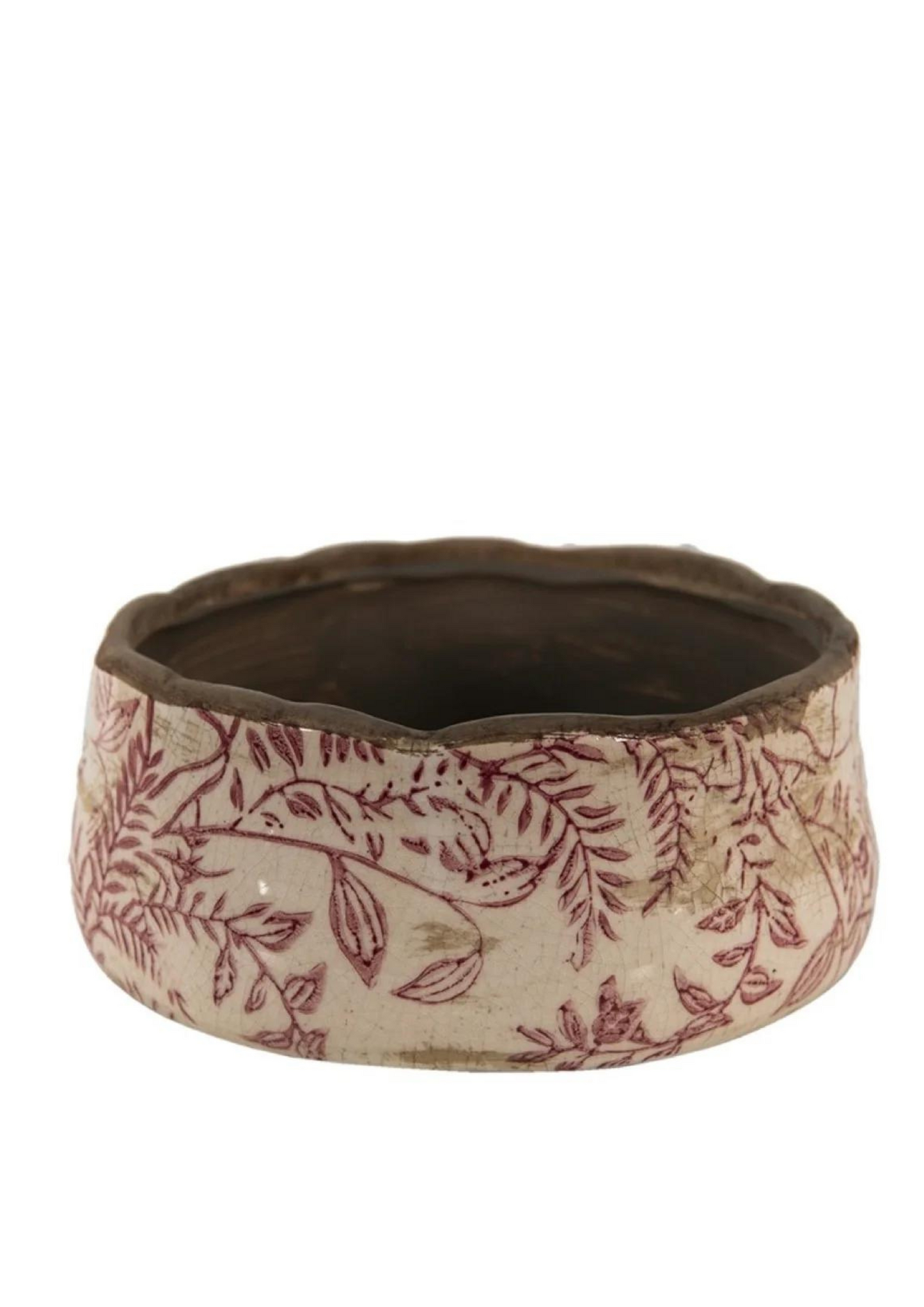 Vaso porta fiori basso - Beige