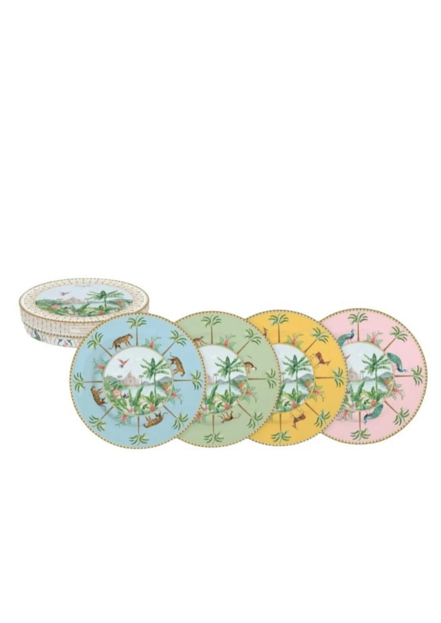 Set of four dessert plates - Paradise Sauvage
